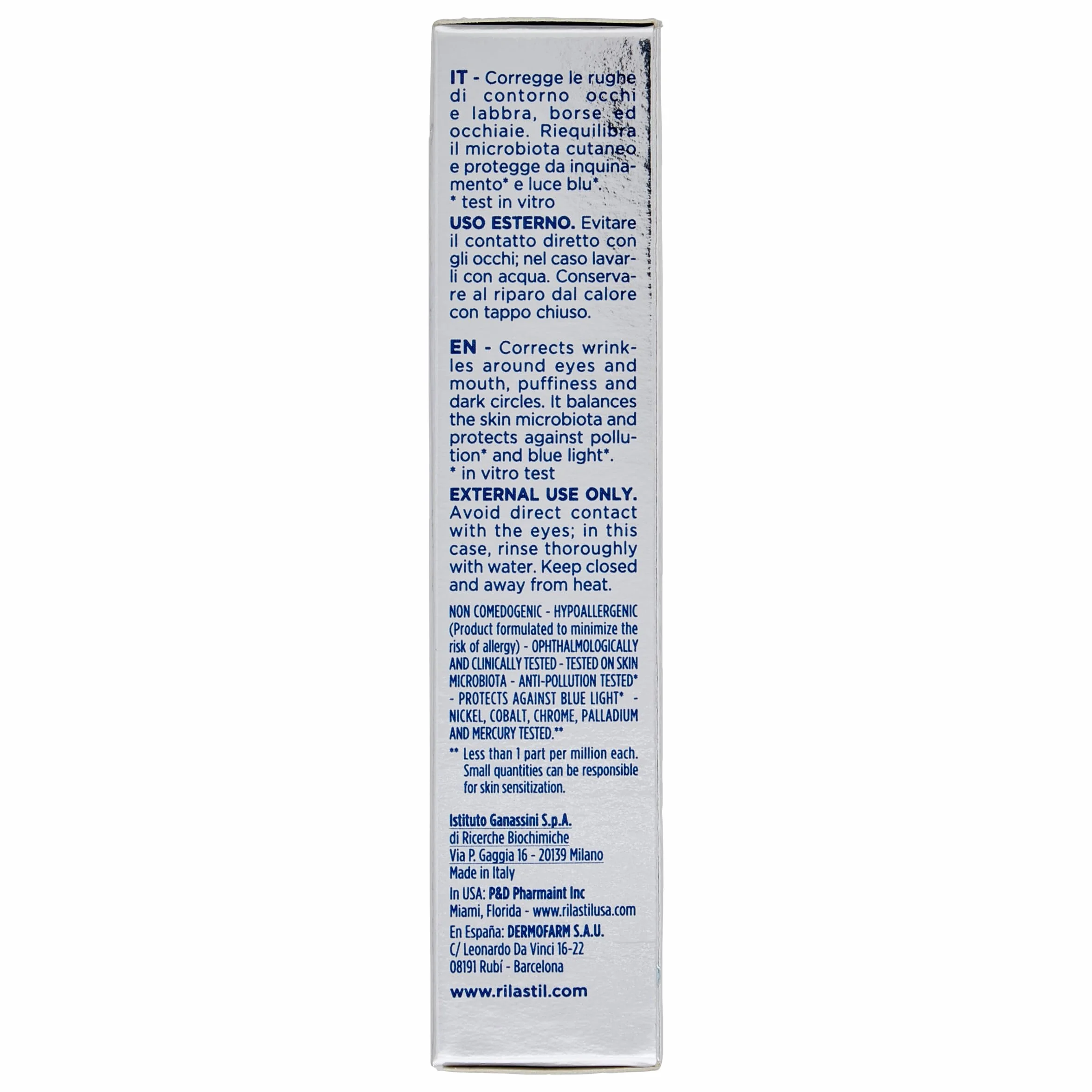 Rilastil Multirepair - Crema Contorno Occhi Labbra Antirughe Riparatrice, 15ml
