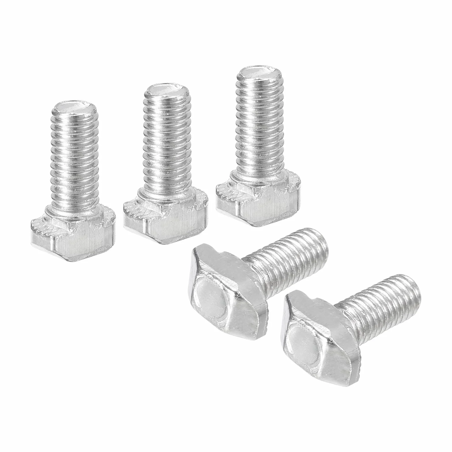 QUARKZMAN 20pz Bulloni a T-Slot M5 x 12mm Acciaio Carbonio Nichelato Argento per Profilo Alluminio Serie 2020