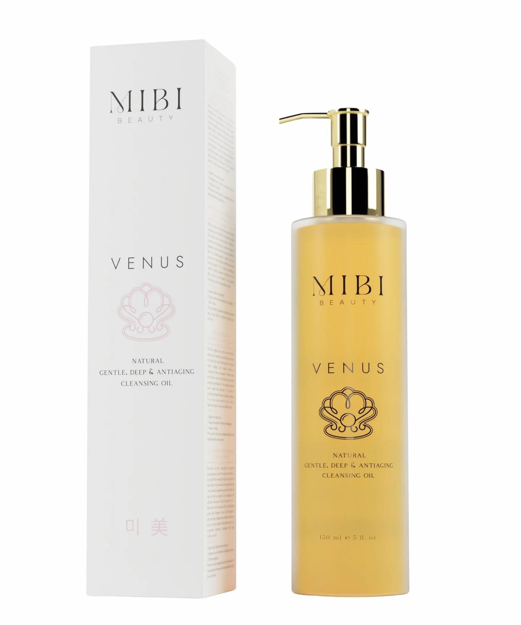 Venus - Olio detergente viso con vitamine C ed E e 7 oli botanici, 95% origine naturale, struccante efficace senza secca, non ostruisce pori, tutti i tipi di pelle, anti-età, 150 ml