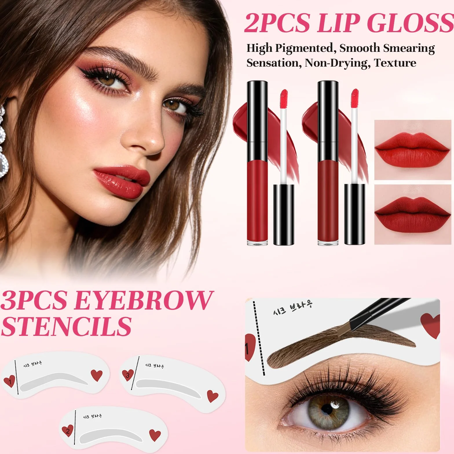 Kit Trucco Make Up Completo, Set Trucchi Donna, Cofanetto Regalo Makeup per Ragazza Adolescente, Include Portatile Palette, Ombretto, Rossetti, Eyeliner, Mascara, Sopracciglia e Borsa per il trucco