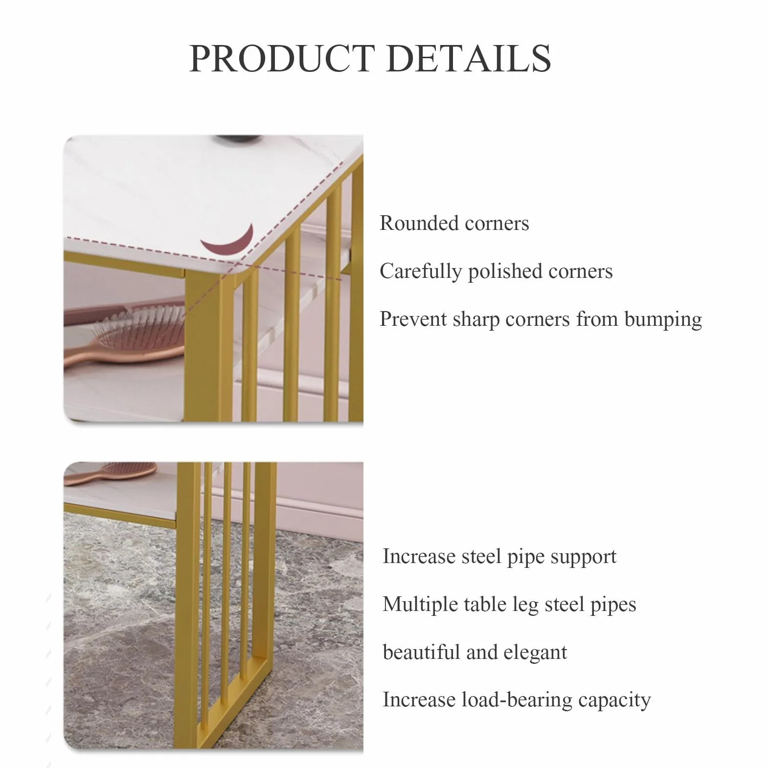 Tavolo per manicure scrivania per unghie per onicotecnico,Stazione per unghie moderna con texture marmorizzata con ripiani aperti ,Tavolo per unghie in legno per salone di bellezza e spa toletta