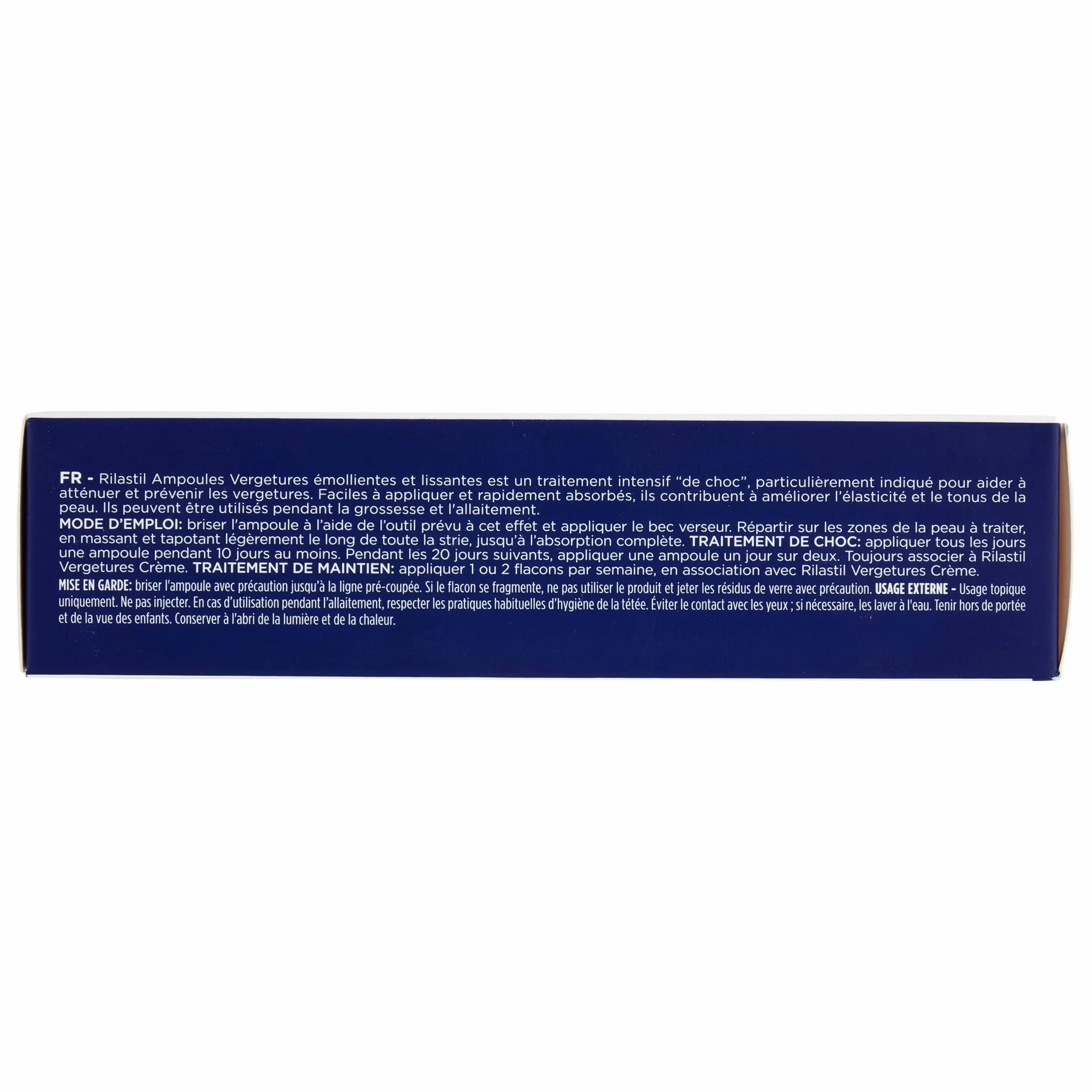Rilastil Fiale Smagliature, Trattamento Intensivo, Emollienti e Leviganti, Tutti i Tipi di Pelle, Confezione da 10 fiale da 5 ml