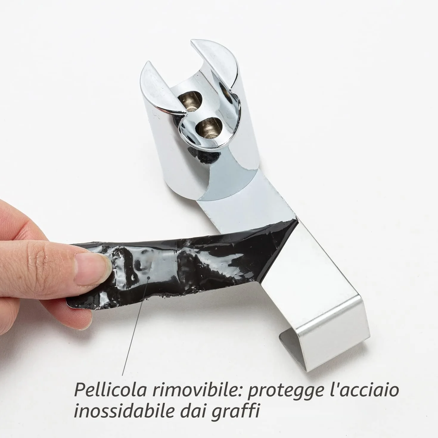 Bidet Portatile Kit Doccetta Spruzzatore WC Acciaio Inossidabile Deviatore 2 Vie Tubo 1,5m Supporto