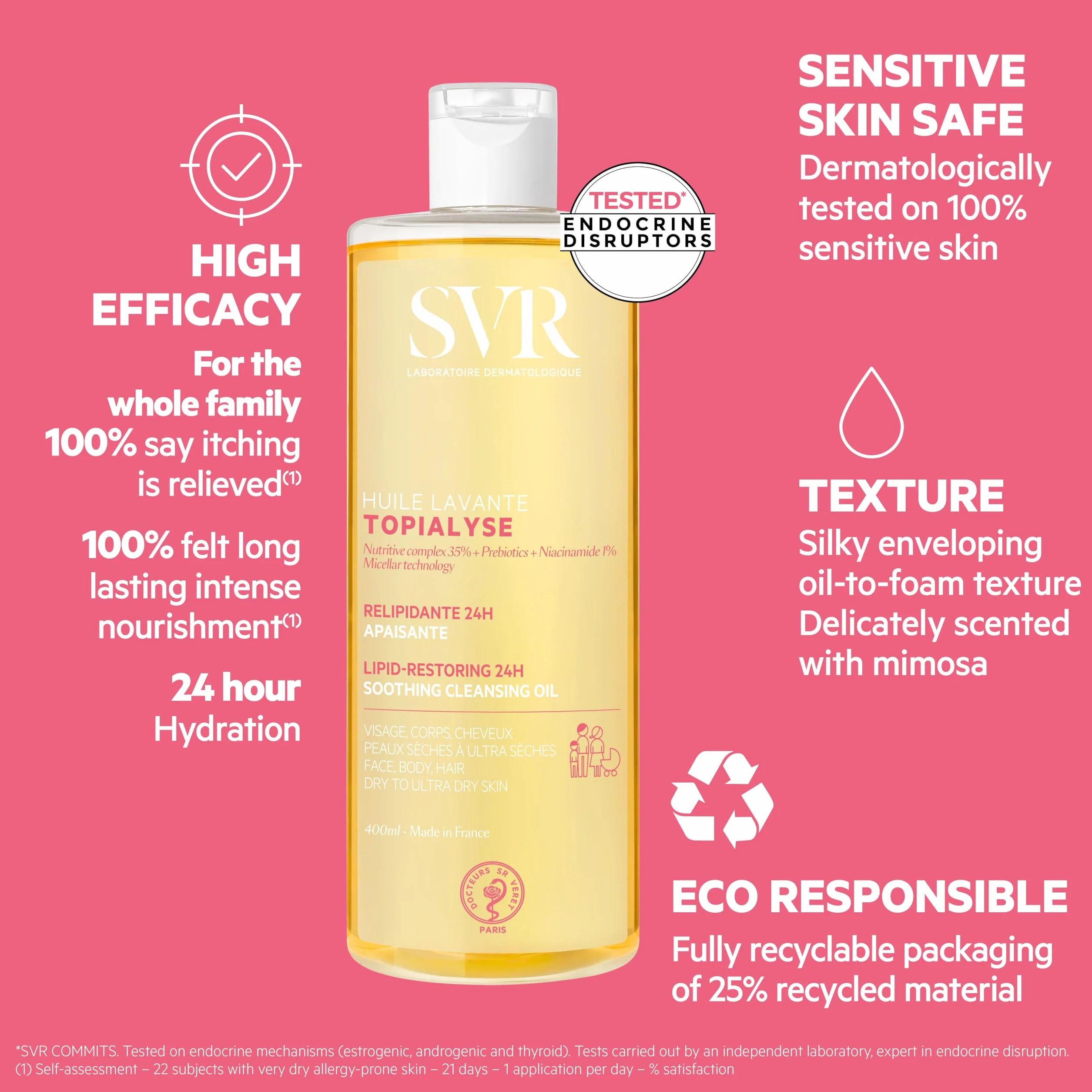 Topialyse Huile Lavante Laboratoire Svr 400ml