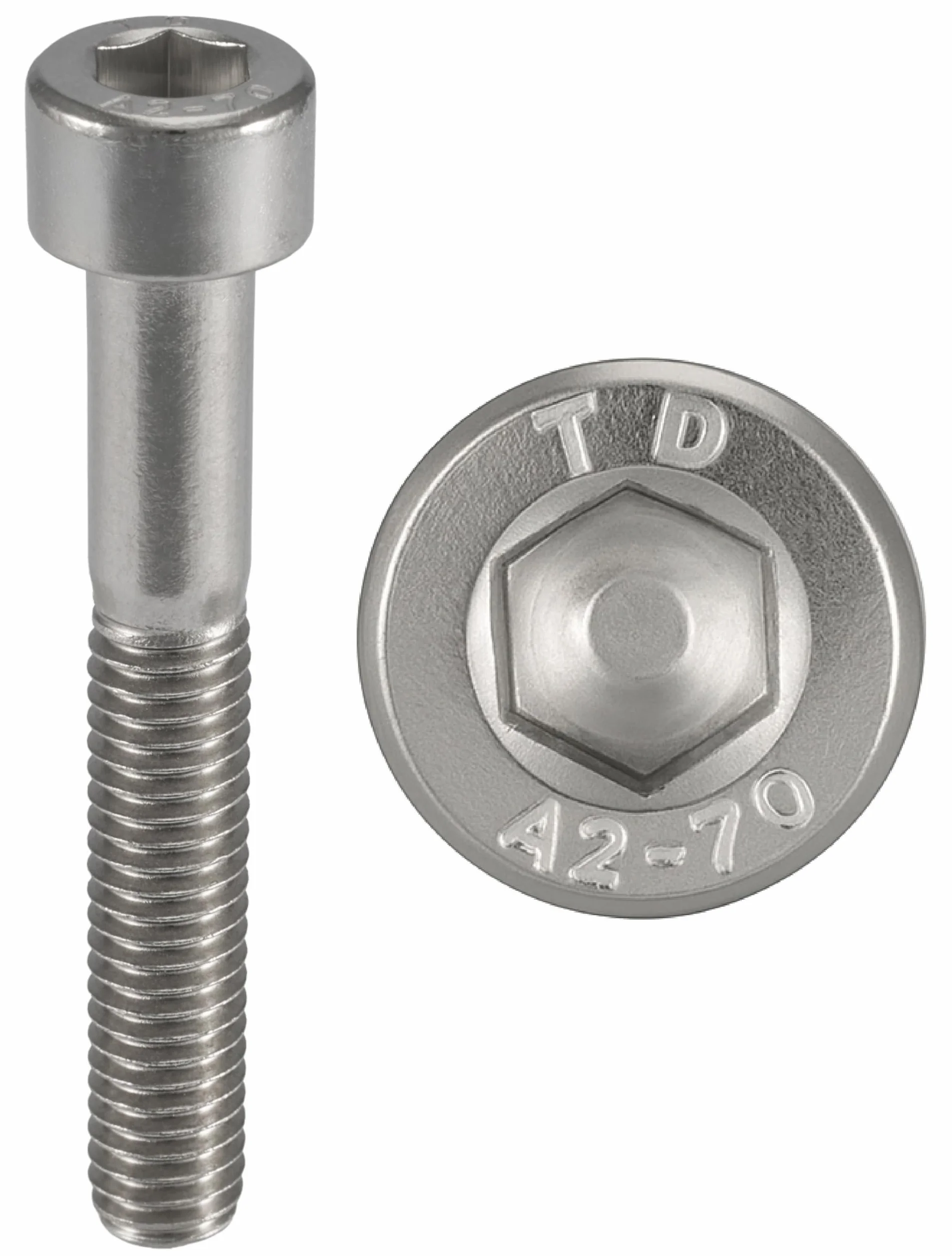 Śruby M5x45 mm CHC A2-70 Nierdzewne ISO 4762 DIN 912 - 10 sztuk
