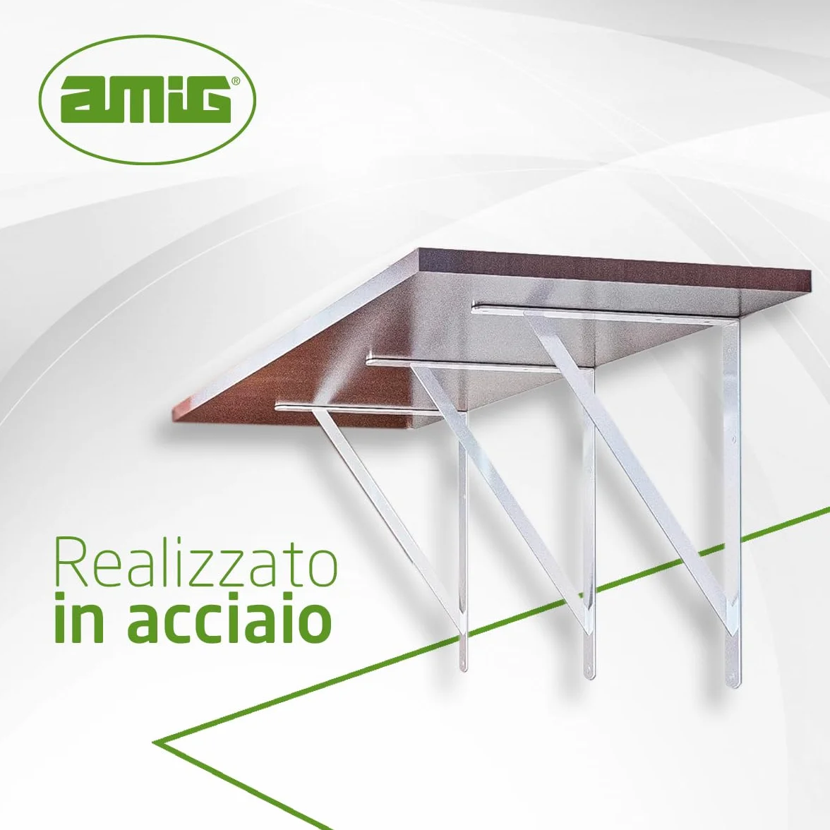 Staffe per Mensole Angolo per Ripiani Supporto per Scaffale Acciaio 400x275 mm 225 Kg