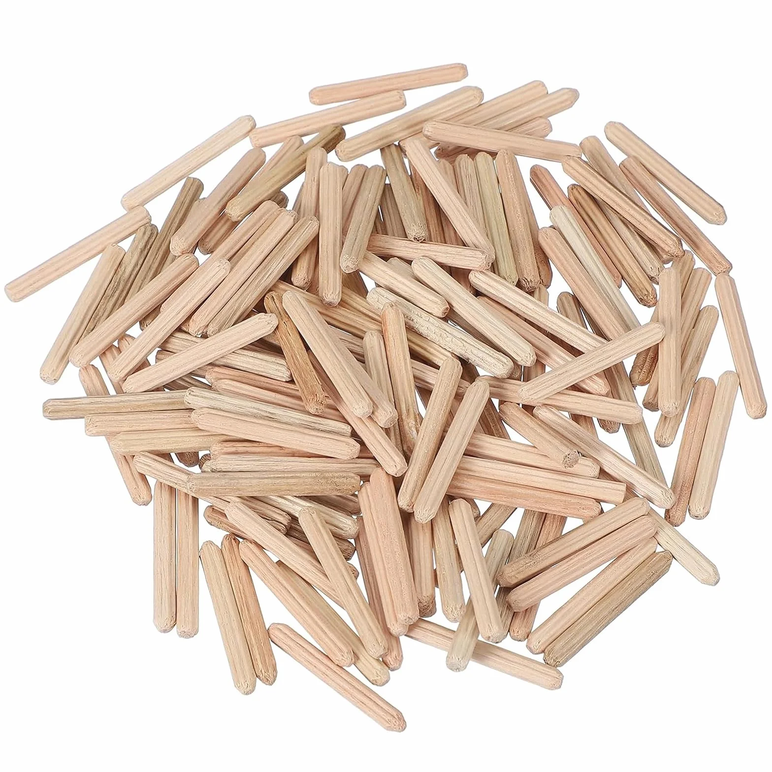 Tasselli in Legno 200 Pezzi 4mm x 30mm Faggio per Falegnameria Bricolage
