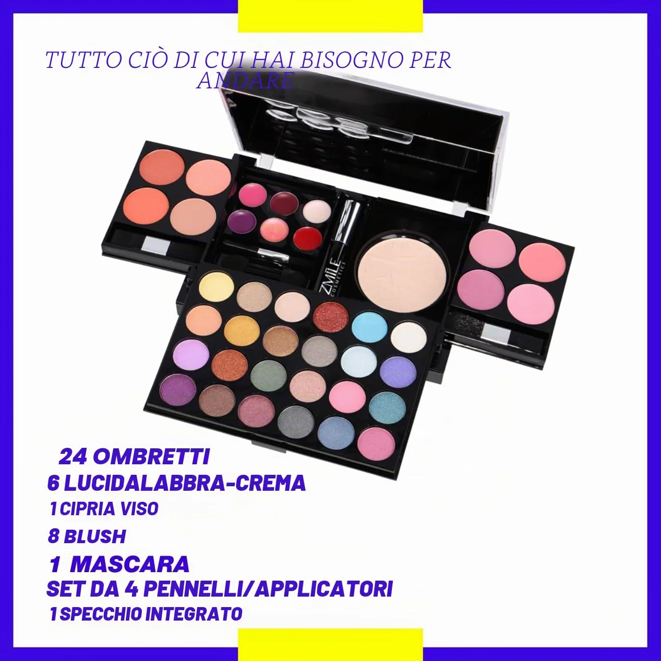 ZMILE Cosmetics Tavolozza Trucco 'All You Need To Go', Cosmetici Vegan