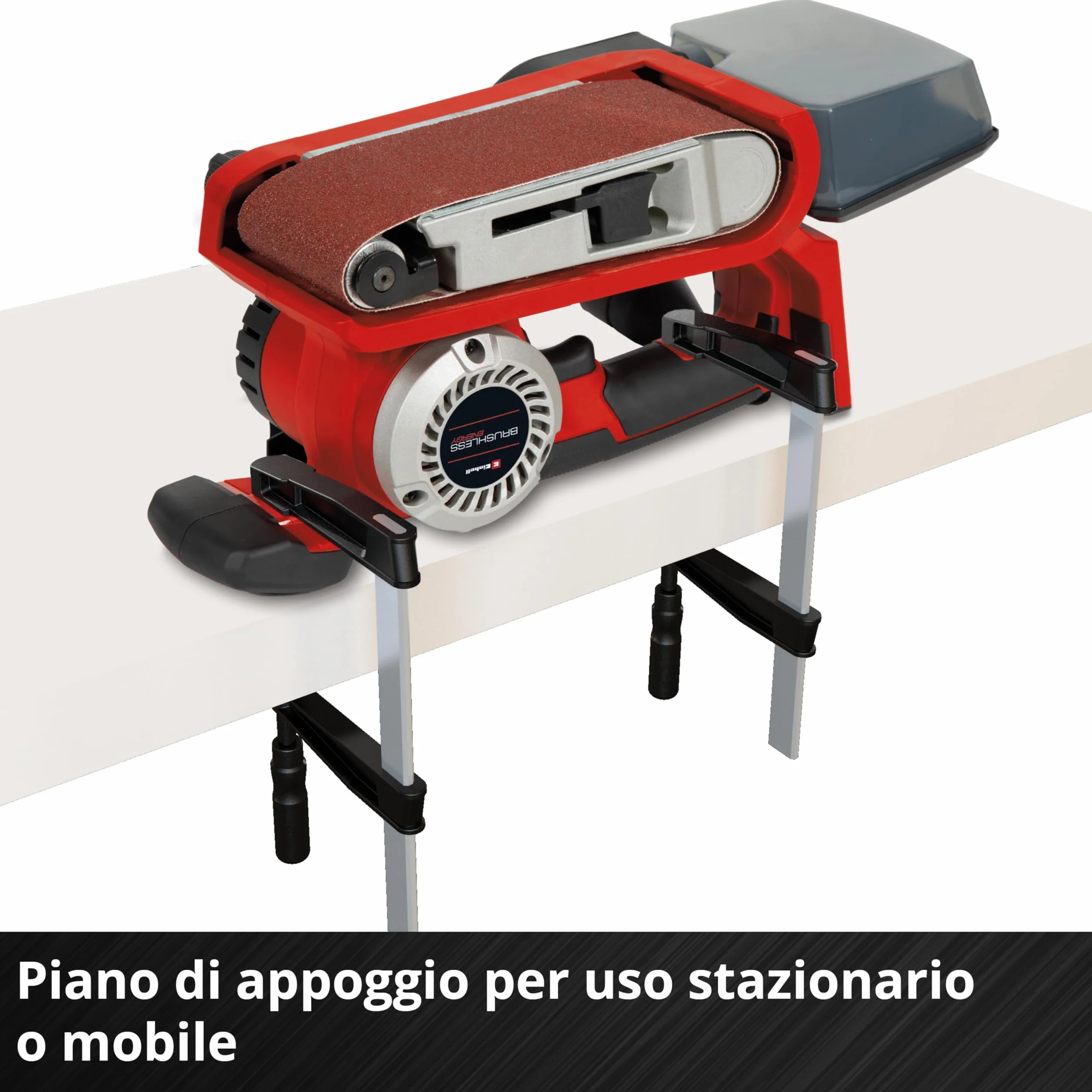 Levigatrice a batteria TP-BS 18/457 Li BL-Solo Power X-Change Einhell 18 V Brushless 3 nastri abrasivi 457x75 mm