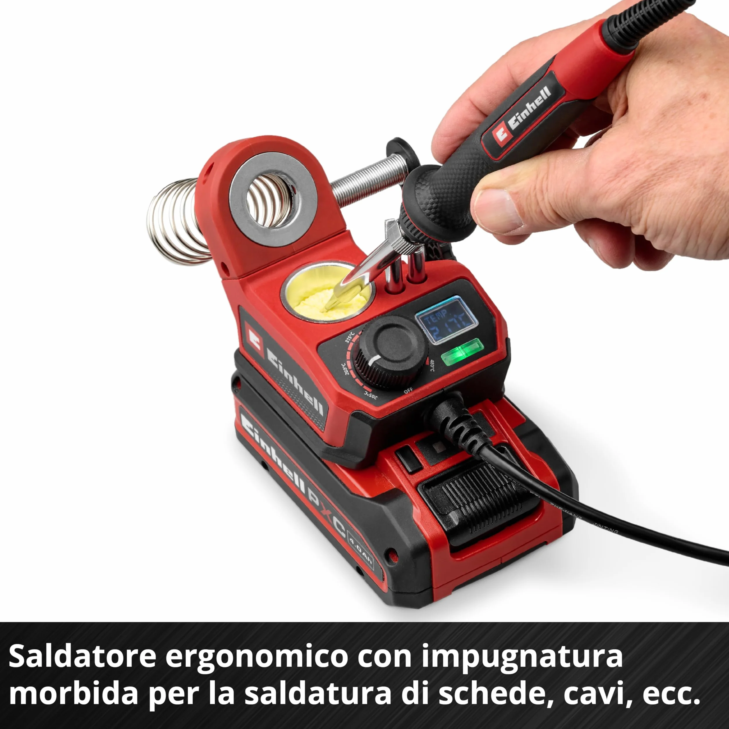Einhell TE-SI 18/480 Li E Saldatore a batteria 18 V 200-480 °C LCD Power X-Change