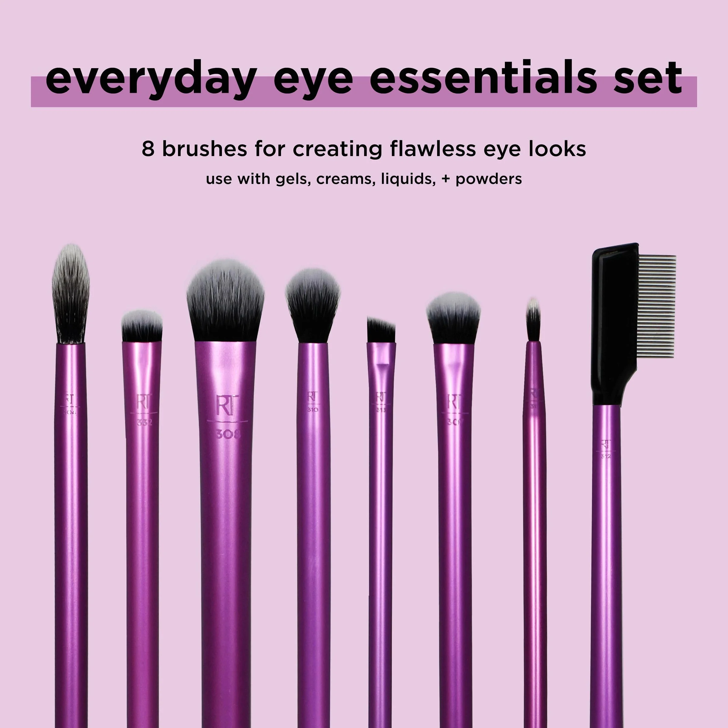 Real Techniques Everyday Eye Essentials 8-Piece Eyeshadow Brush Set