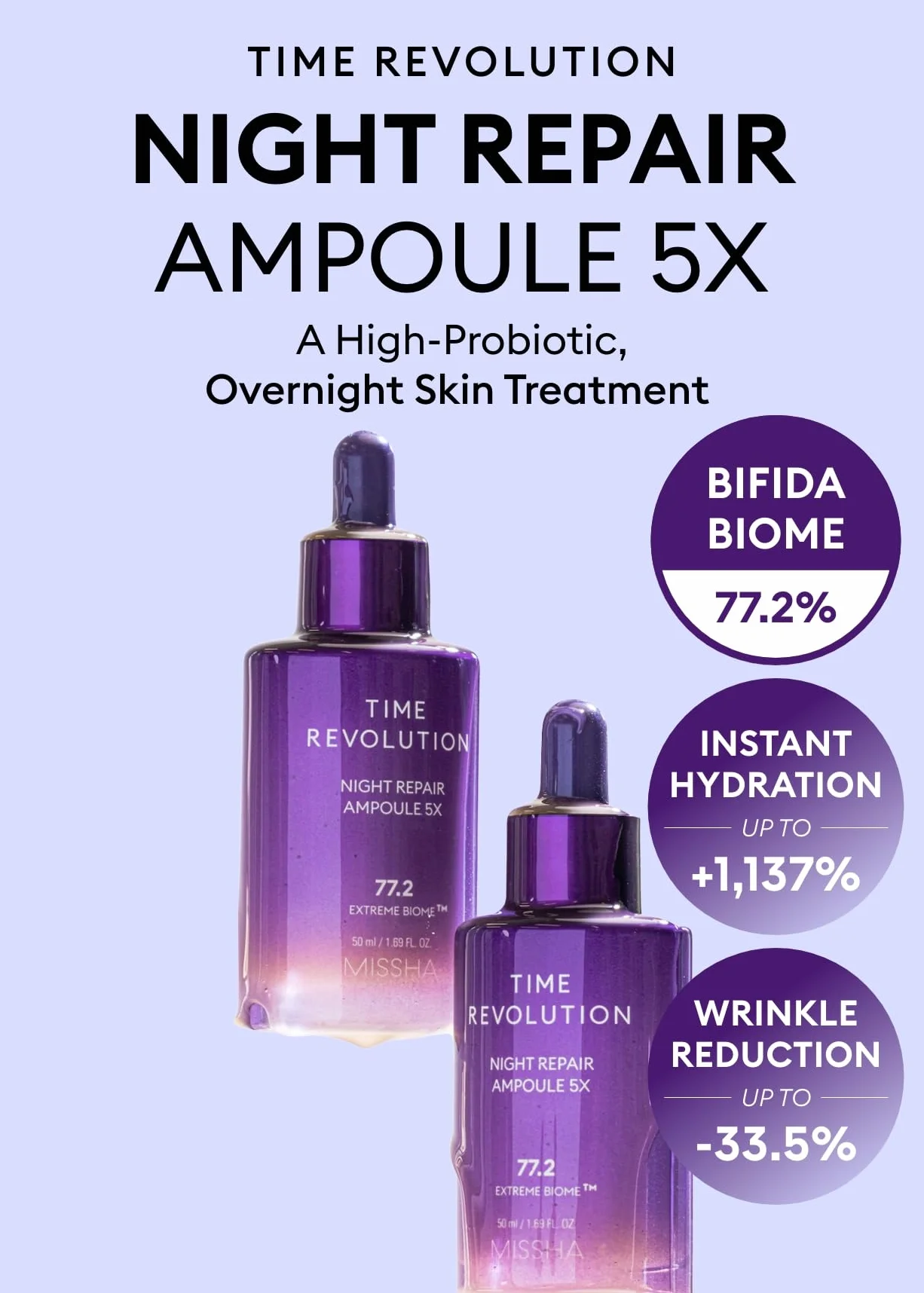 Missha Time Revolution Night Repair Ampoule 5x