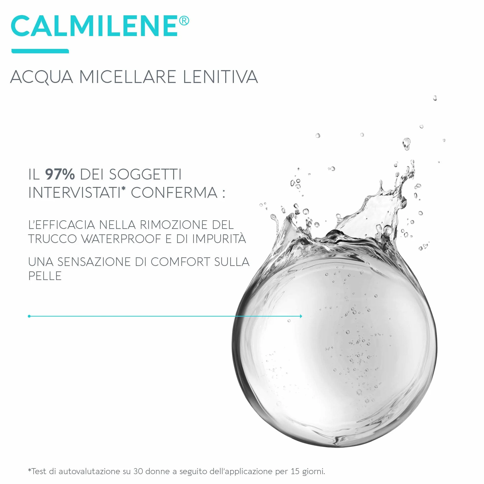 Dermovitamina Calmilene - Acqua Micellare Lenitiva - Struccante Occhi Delicato - Detergente Viso -Con Estratto di Camomilla ed Estratto di Olio d'Oliva - Per Pelle Sensibile - 500ml