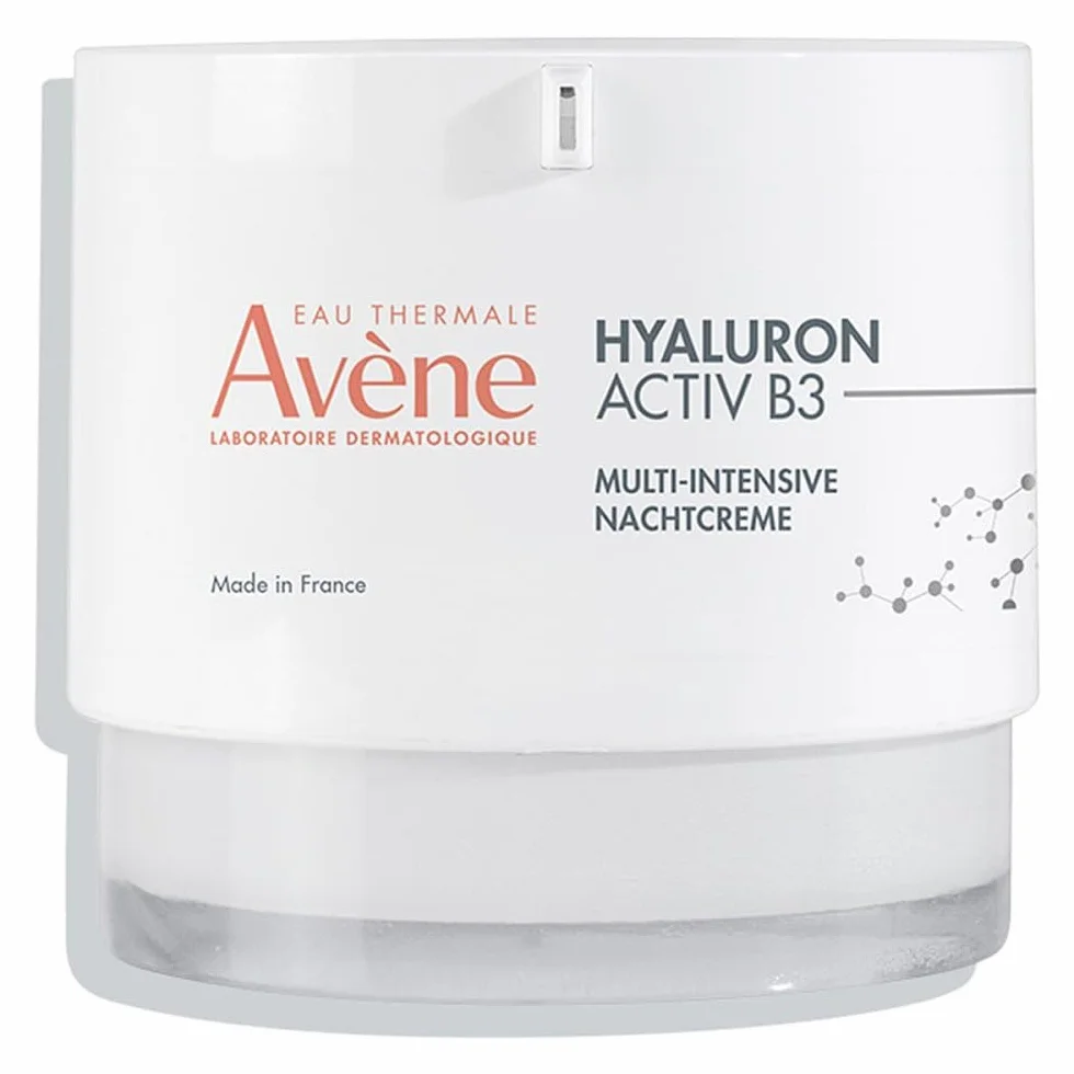 Avène Hyaluron Activ B3 Multi-intensive Nachtcreme - Anti-Aging Pflege gegen Falten mit Niacinamid, 40 ml Crema