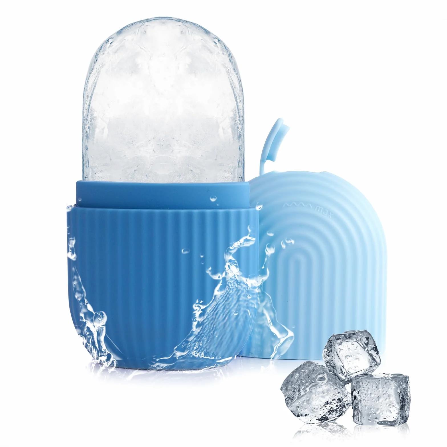 AiQInu Rullo di Ghiaccio Facciale,Ice Roller,riutilizzabile Eye Ice Massage Bellezza del viso Cura della pelle Impacco di ghiaccio Restringe i pori,antirughe,riduce il gonfiore,migliora l'elasticità
