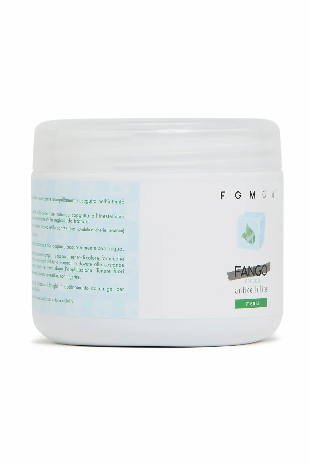 FGM04 Cosmetica Professionale - Fango freddo Menta - Azione anticellulite snellisce e rimodella - pelle luminosa e compatta - 1 Confezione da 650 gr