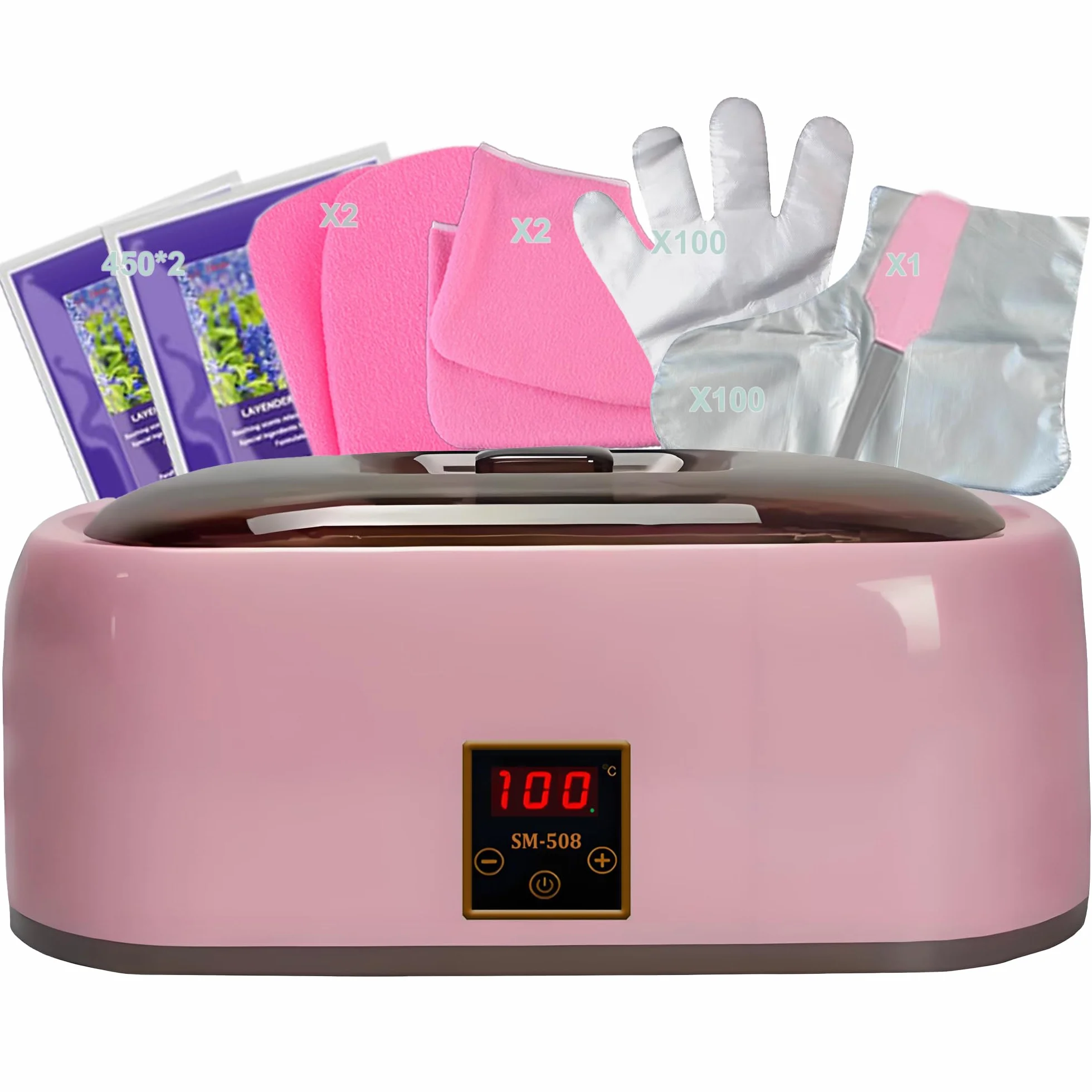 Autumn & Winter Moisturising Hand & Foot Paraffina Wax Machine – 4000 ml Paraffina Wax Bath Paraffina Warming & Moisturising Kit cera si scioglie rapidamente, goditi un Erfa rilassante (Rosso)
