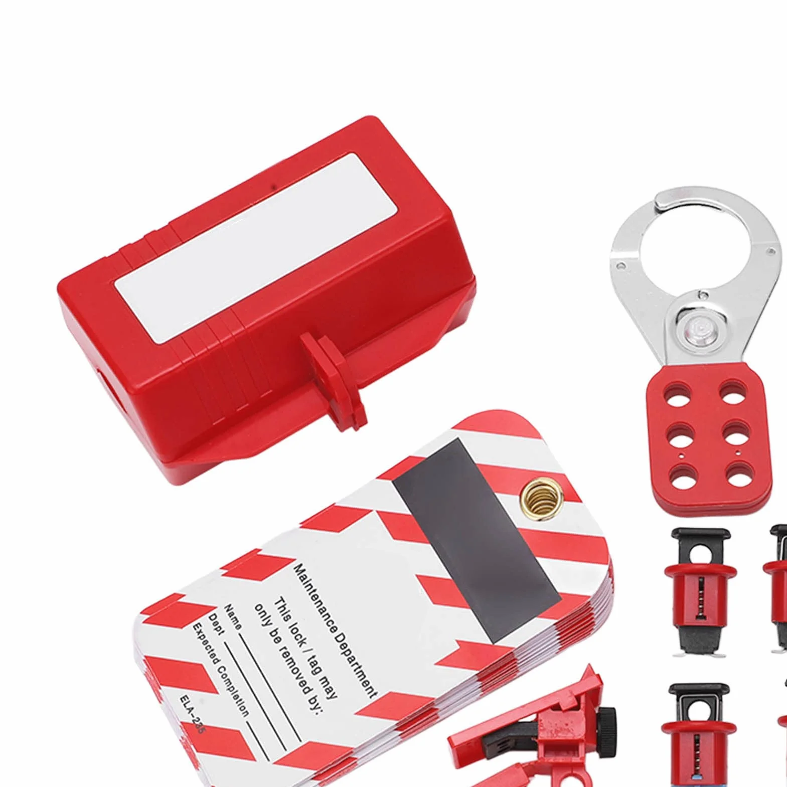 Kit di Tagout di Blocco Dell'interruttore Automatico, Chiusure di Blocco Set di Chiusure Per Etichette Loto Per Lucchetto Elettrico di Sicurezza Industriali