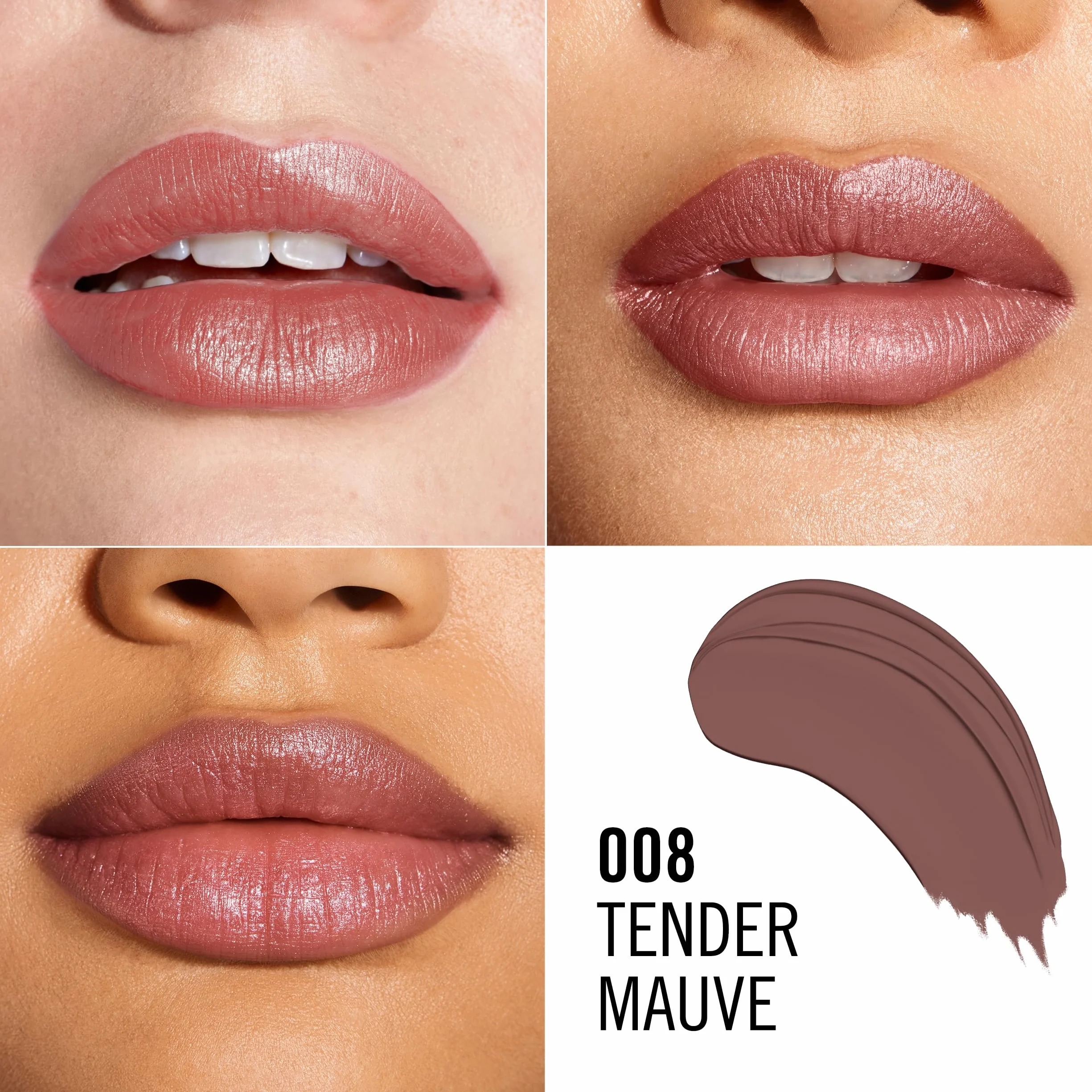 Rimmel London Rossetto in Stick Lasting Finish, Formula a Lunga Durata con Finish Luminoso, Colore 08, 4 g