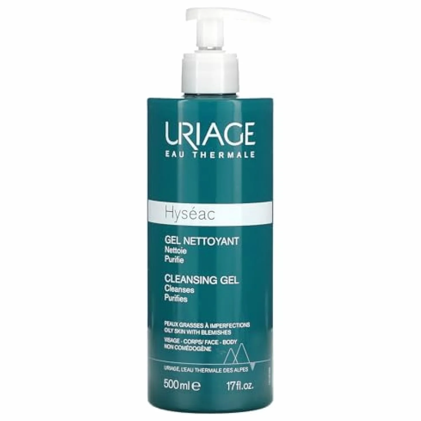 Uriage Hyseac Gel Detergente Pelle Mista O Grassa, 500 Millilitro