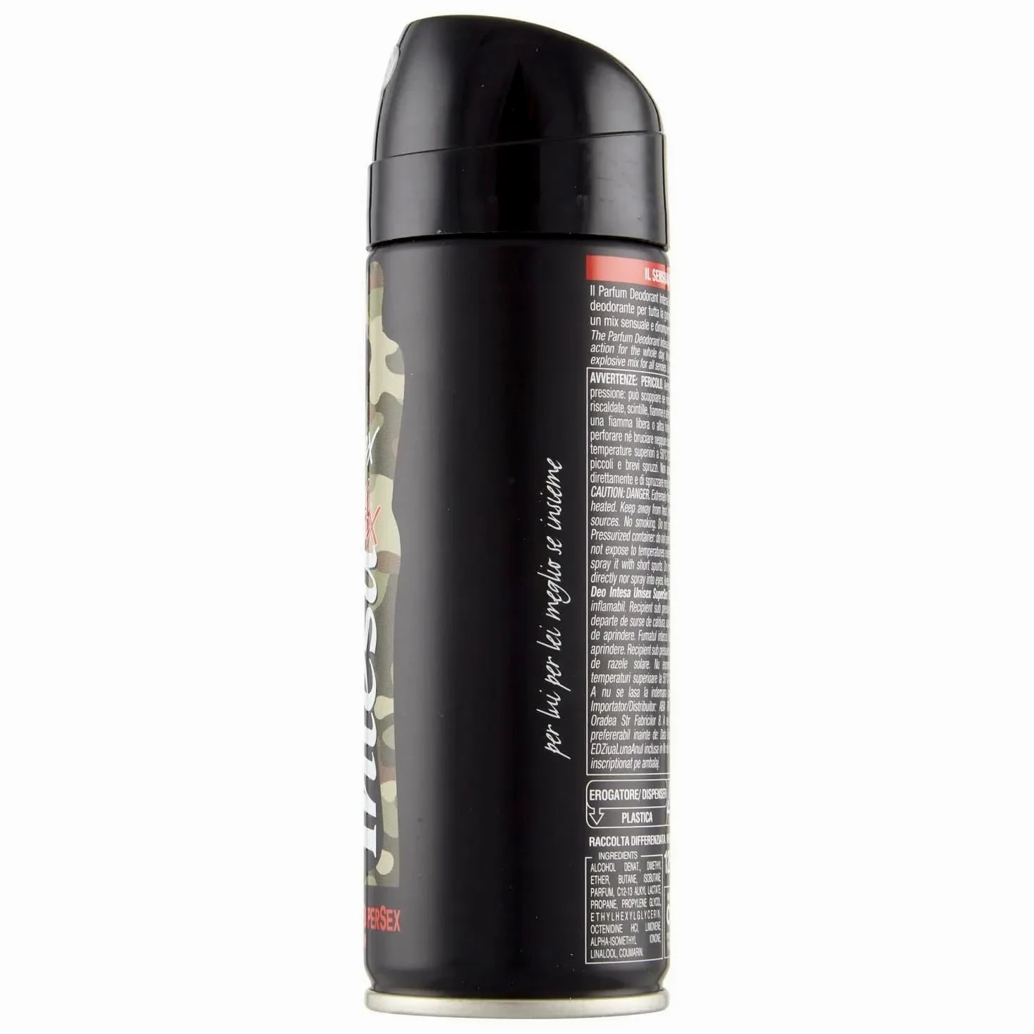 8 deodoranti Intesa Sex Unisex Super Sex – Deodorante Spray 125 ml + portachiavi gratuito Beni Culinari