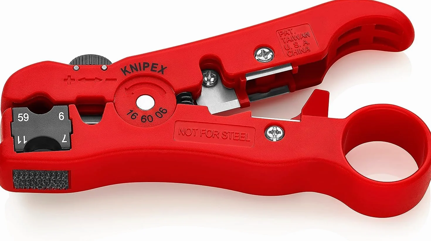KNIPEX Utensile spelacavi per cavi coassiali 125 mm 16 60 06 SB
