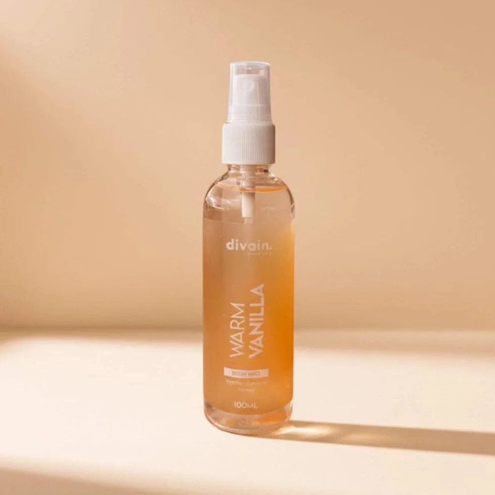 Warm Vanilla Body Mist 100ml | Acqua Profumata Orientale Gourmand, Accogliente & Confortante, con Vaniglia Calda, Unisex | divain.Parfums