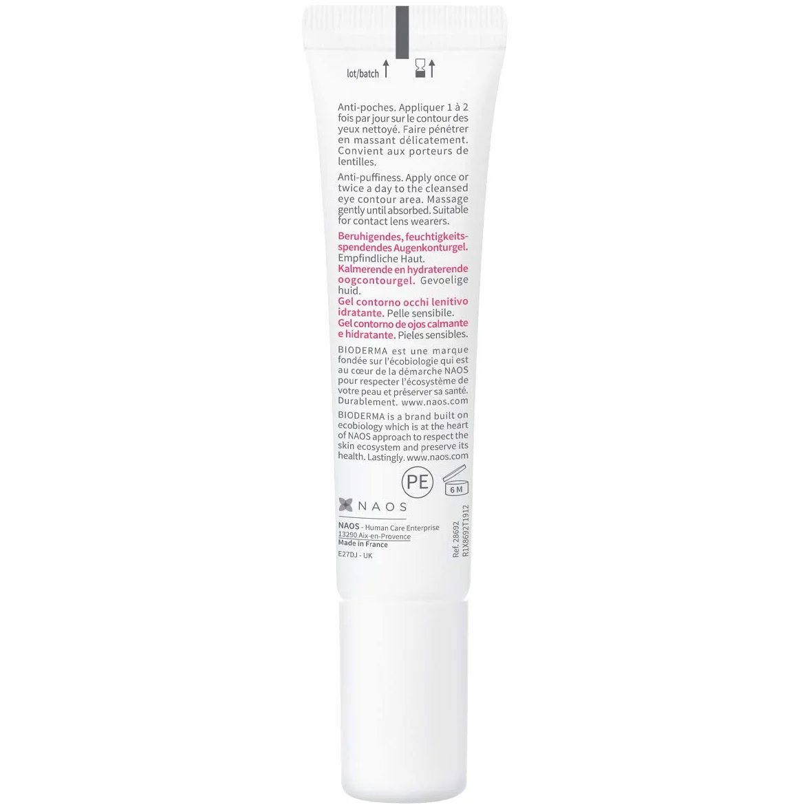 Bioderma Sensibio Eye/Eye Contour Gel, 15 Millilitri
