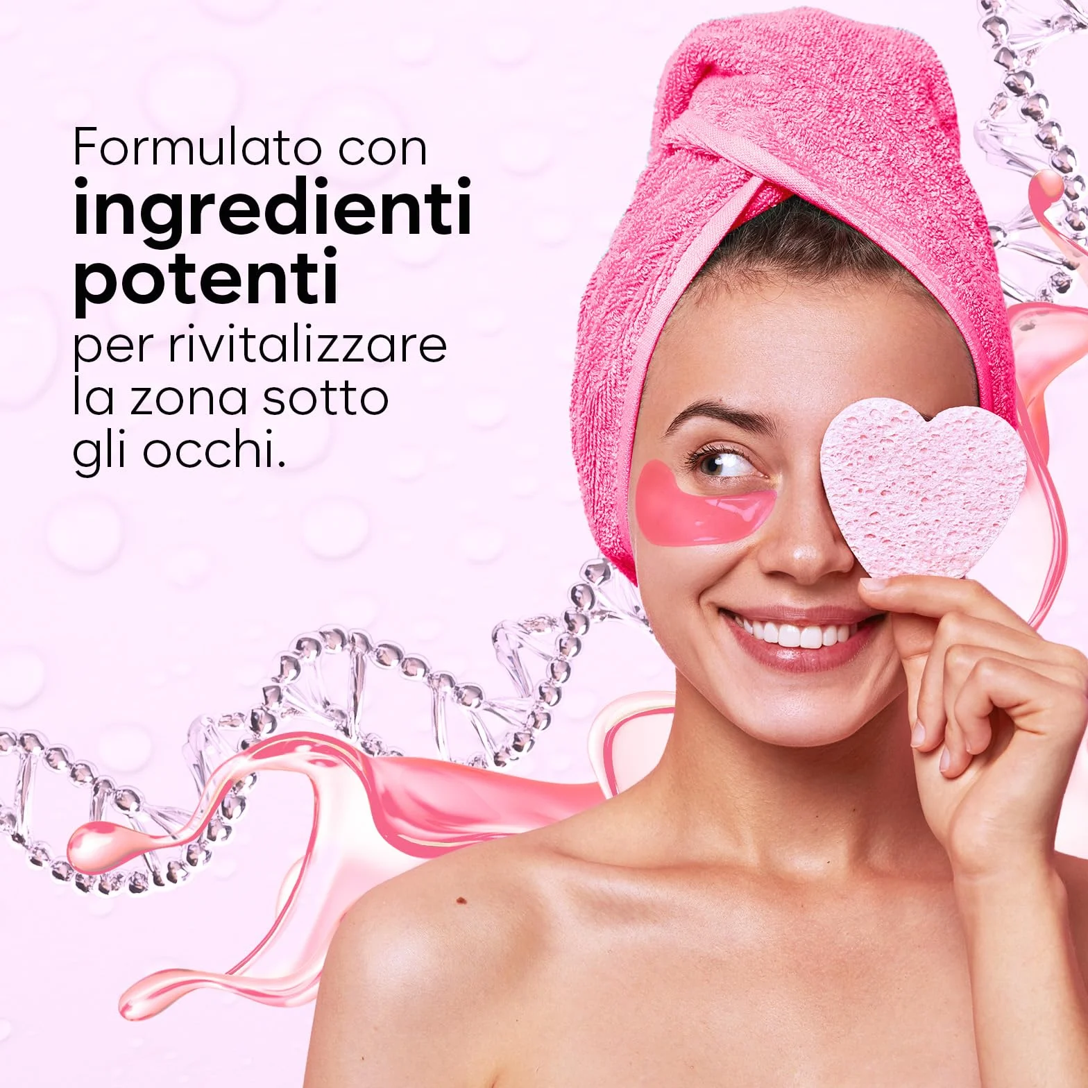 Patch Occhi, Maschera Occhi con PDRN, Caffeina e Collagene, Patch Occhiaie e Borse, Maschera Occhiaie, Eye Mask per Schiarente e l'idratazione (30 Paia)