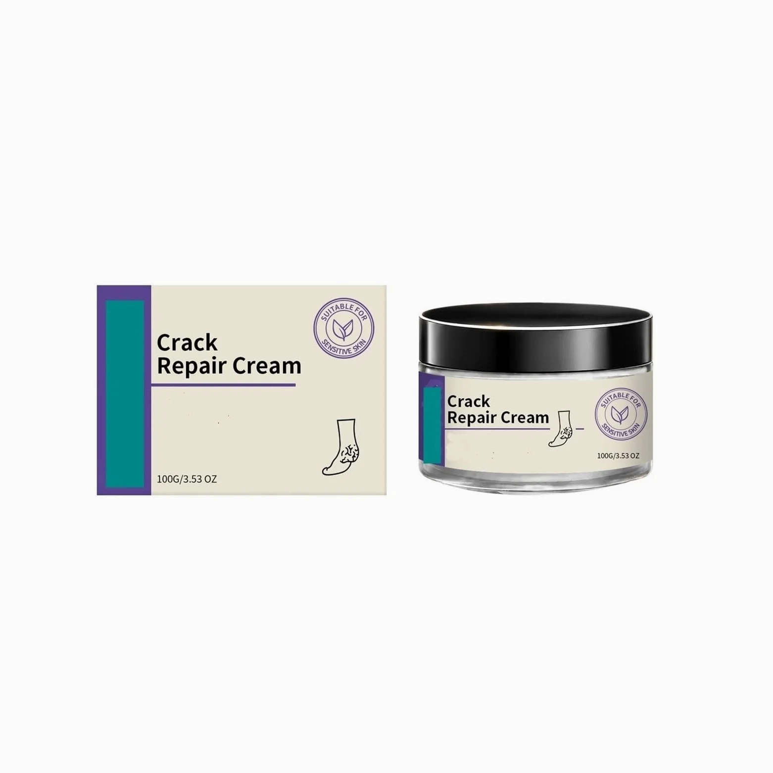 Crema Idratante Mani E Piedi 100g | Idratante, idratante, confortevole e delicato(2pcs)