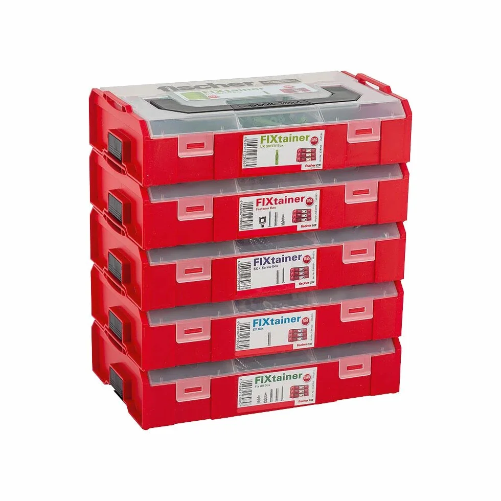 Fischer FixTainer DuoPower valigetta assortimento tasselli e viti kit fissaggio 210 pezzi 6x30 8x40 10x50 mm