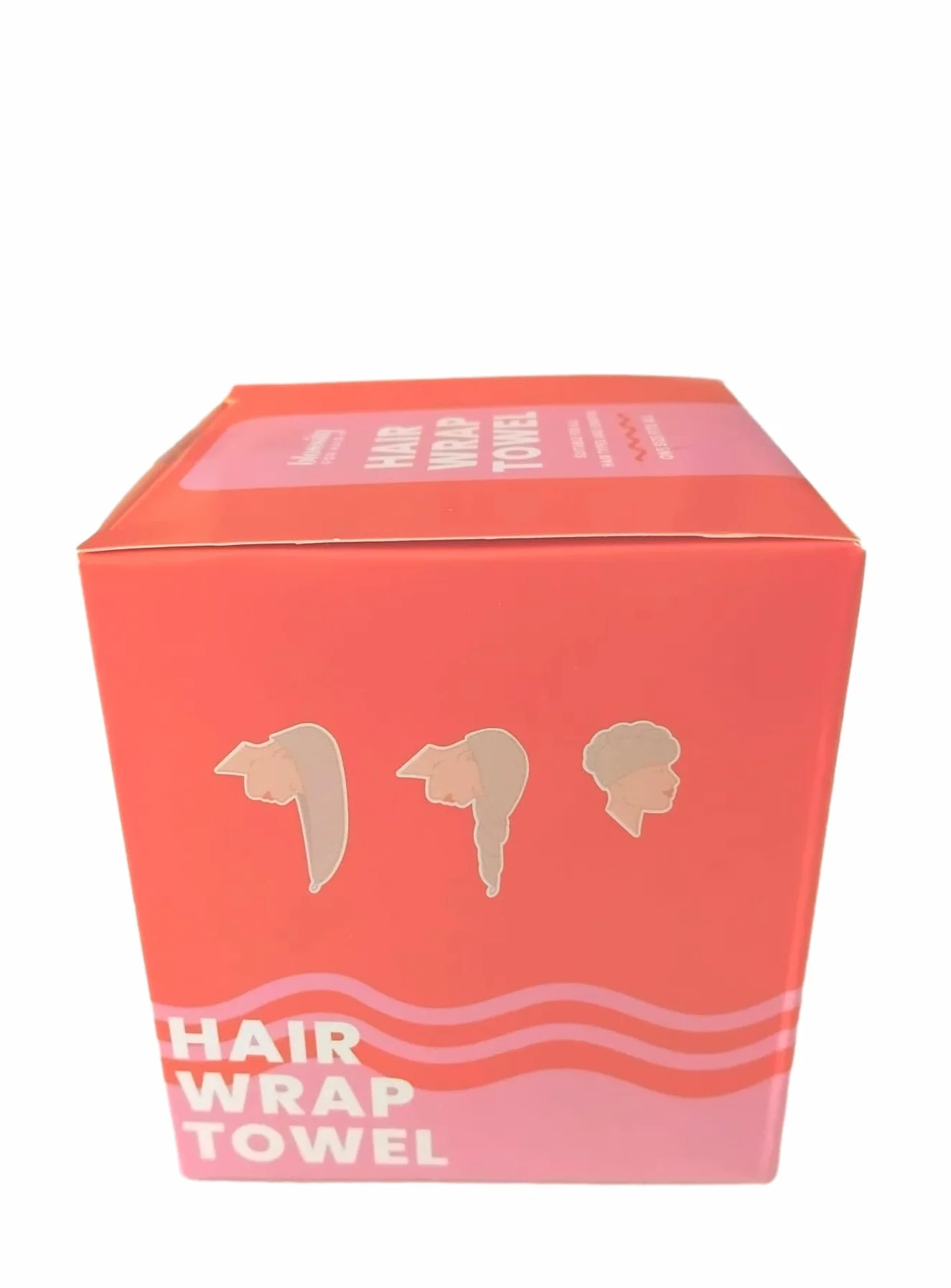 Turbante Capelli in Microfibra, Asciugamano Super Assorbente per Asciugatura Rapida, Leggero con Bottone Anti-Crespo, Certificato OEKO-TEX, Ideale per Capelli Ricci e Lunghi, Colore Pesca