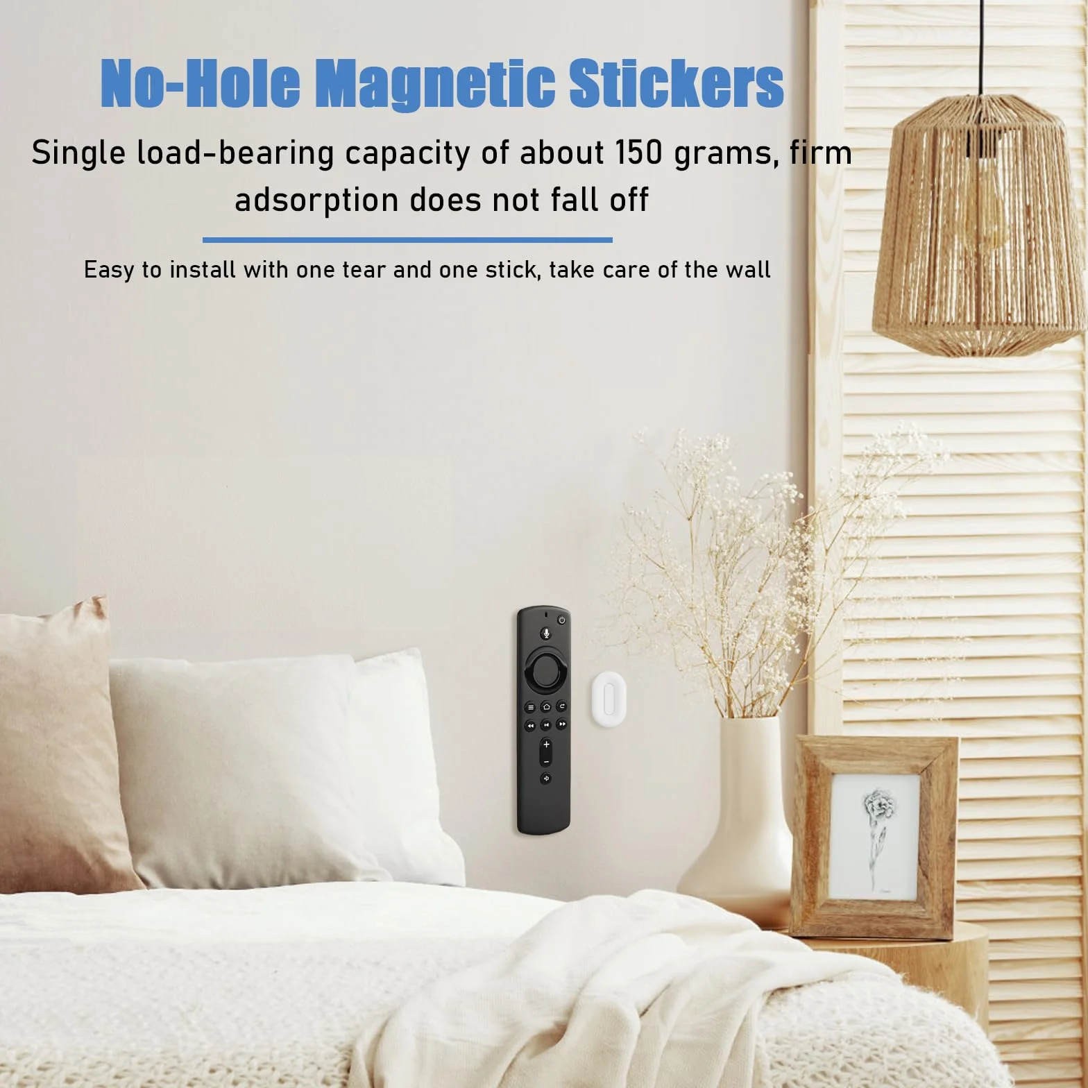 Porta Telecomando da Muro Magnetico in Silicone 4 Pezzi, Supporto da Parete per Telecomandi TV