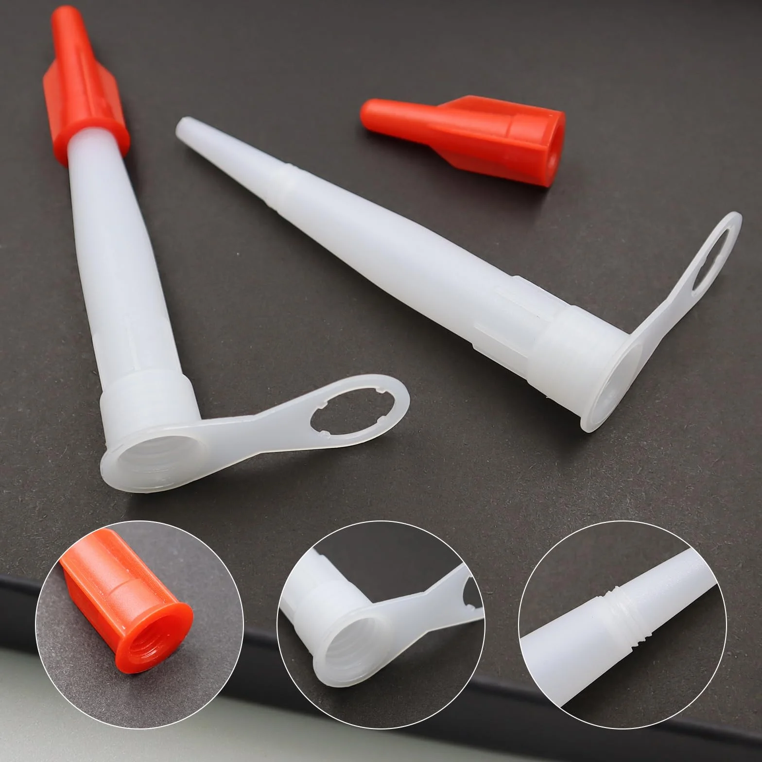 Ugelli In Silicone con Tappi 50 pezzi per Pistola per Silicone e Sigillante