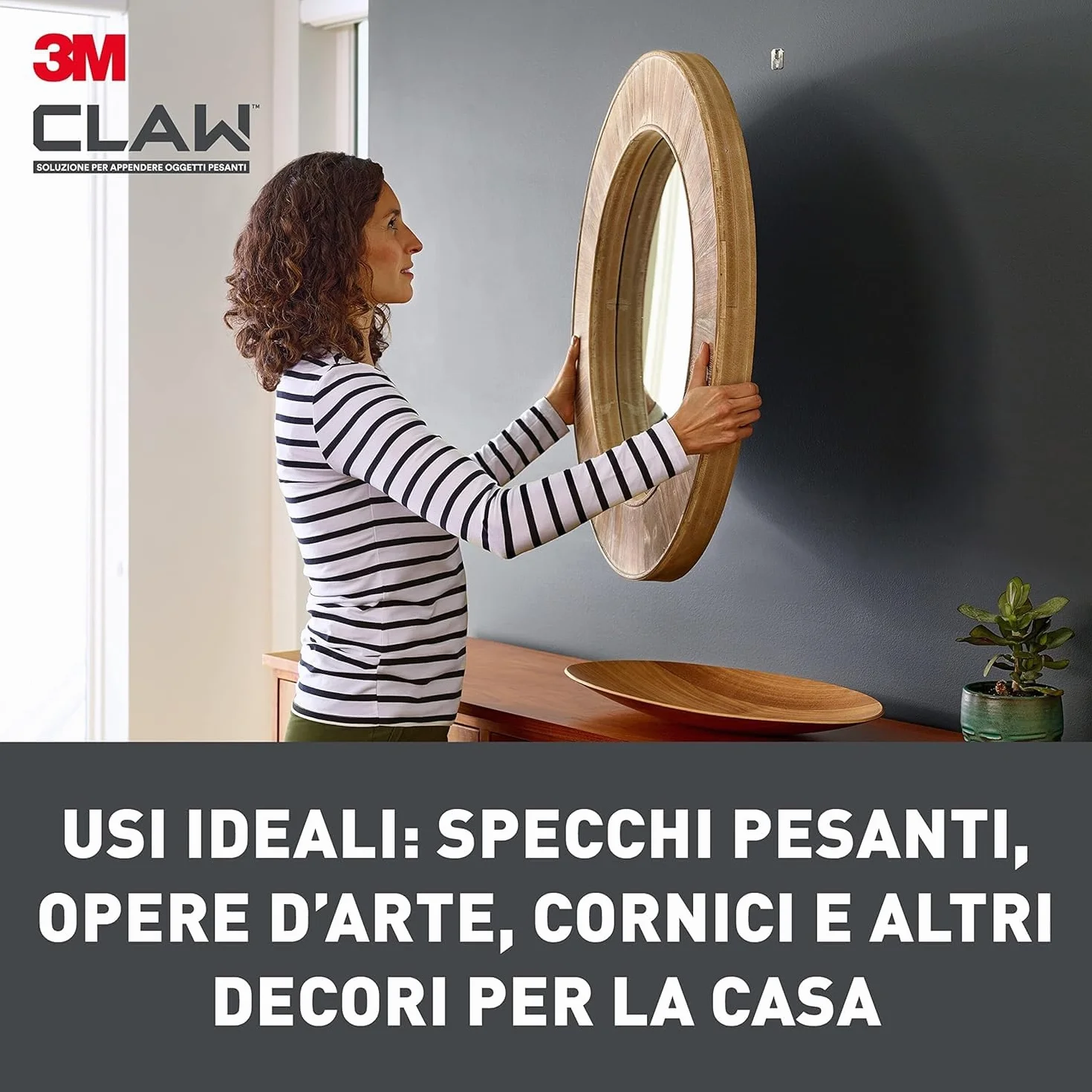 3M CLAW Ganci per Cartongesso, Confezione da 6 - Sostiene fino a 20 kg