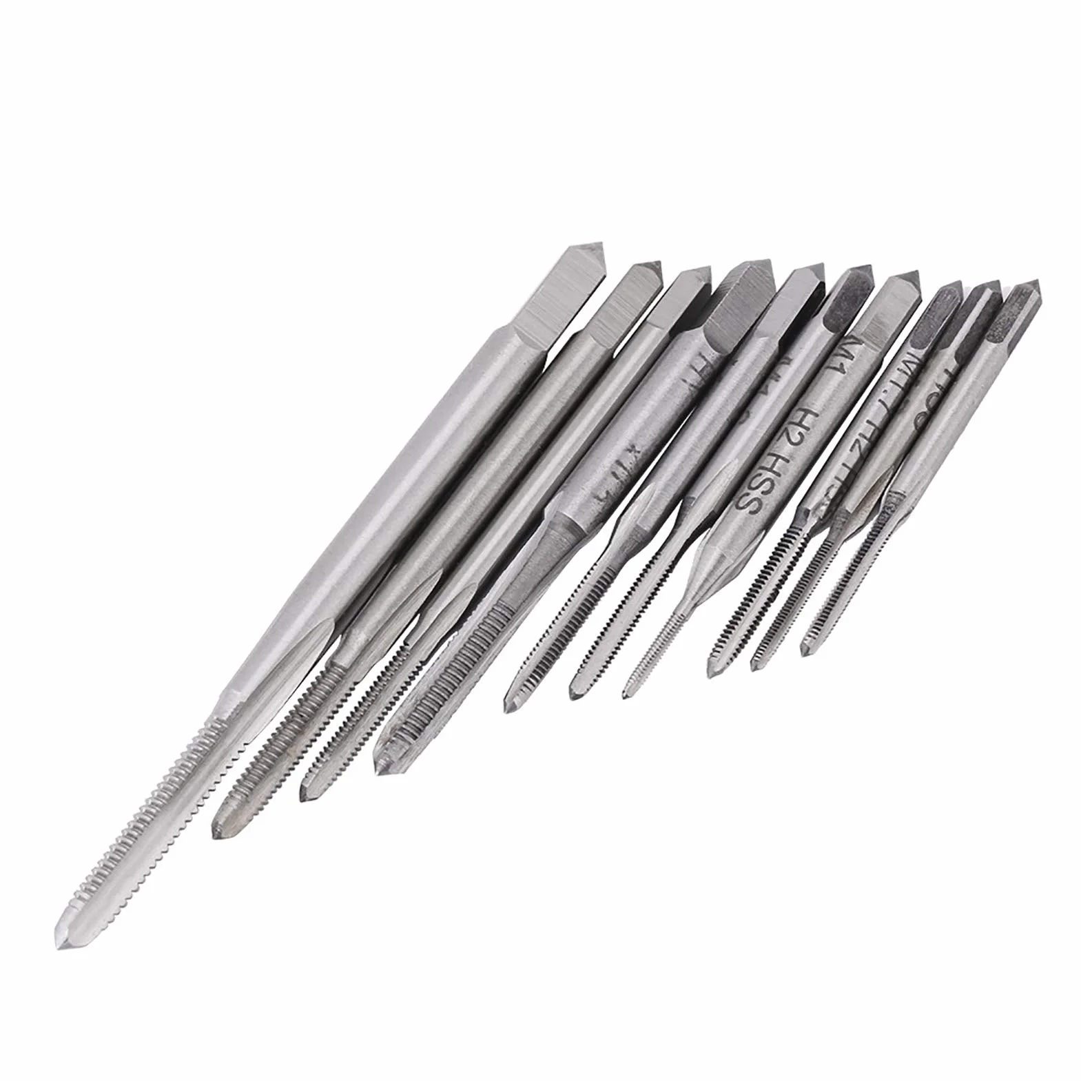 Set di Maschiatori Manuali Mini 10 Pezzi M1-M3.5 per Filettatura