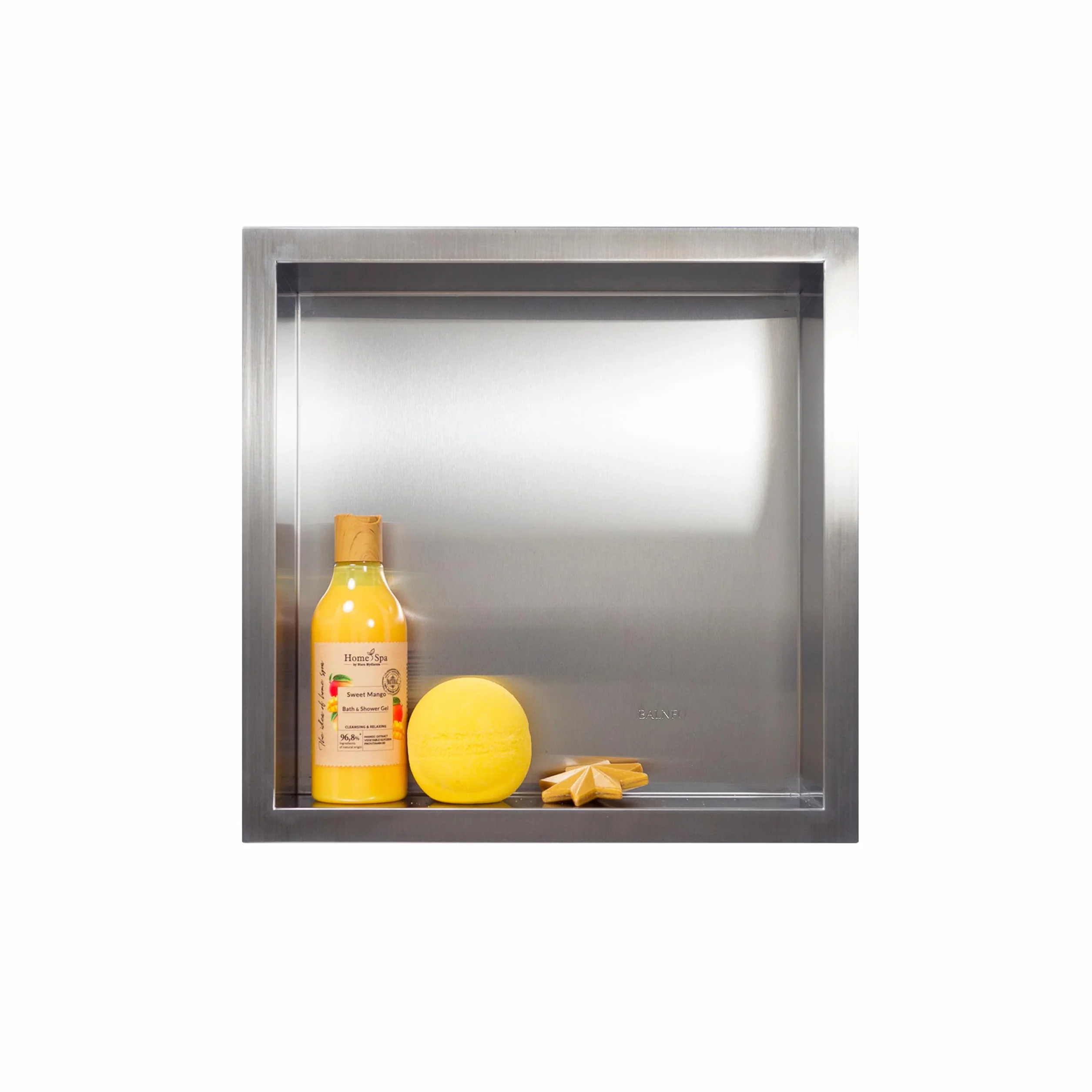 WALL-BOX ONE Nicchia Doccia a Parete in Acciaio Inox 30x30x7cm Impermeabile per Bagno