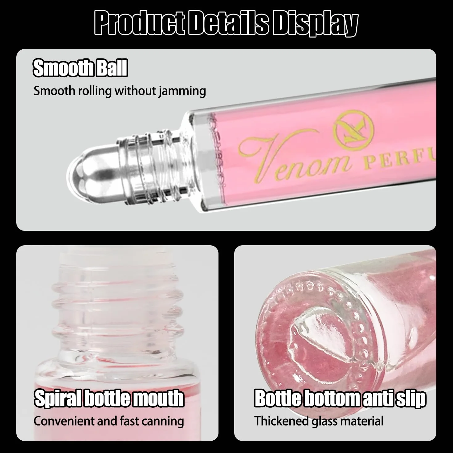 2 Pezzi Profumo Feromoni per Donna, Profumo Donna, Profumo ai Feromoni per Pheromone Perfume Venom, Fragranza Duratura, Bella e Sicura di sé