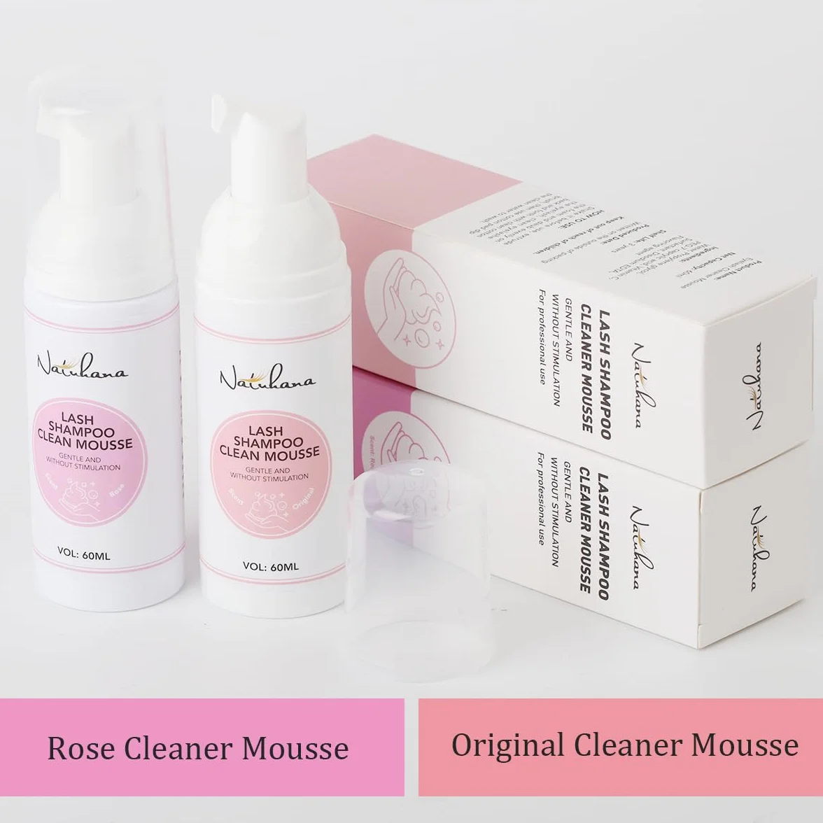 Shampoo Extension Ciglia con Pennello Kit Delicato Detergente Mousse Lash Pulitore 60ml