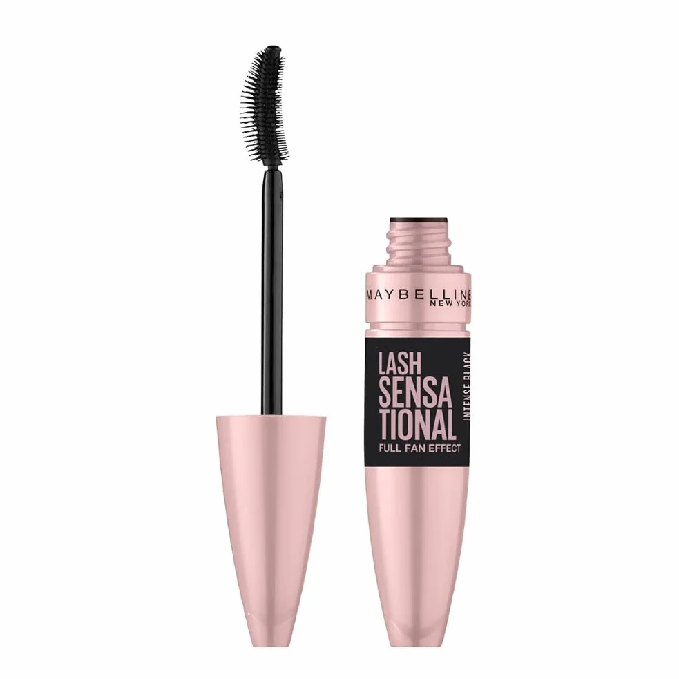 Maybelline New York Mascara Ciglia Sensazionali, Volumizzante, Effetto Ventaglio sulle Ciglia, Intense Black, 9,5 ml