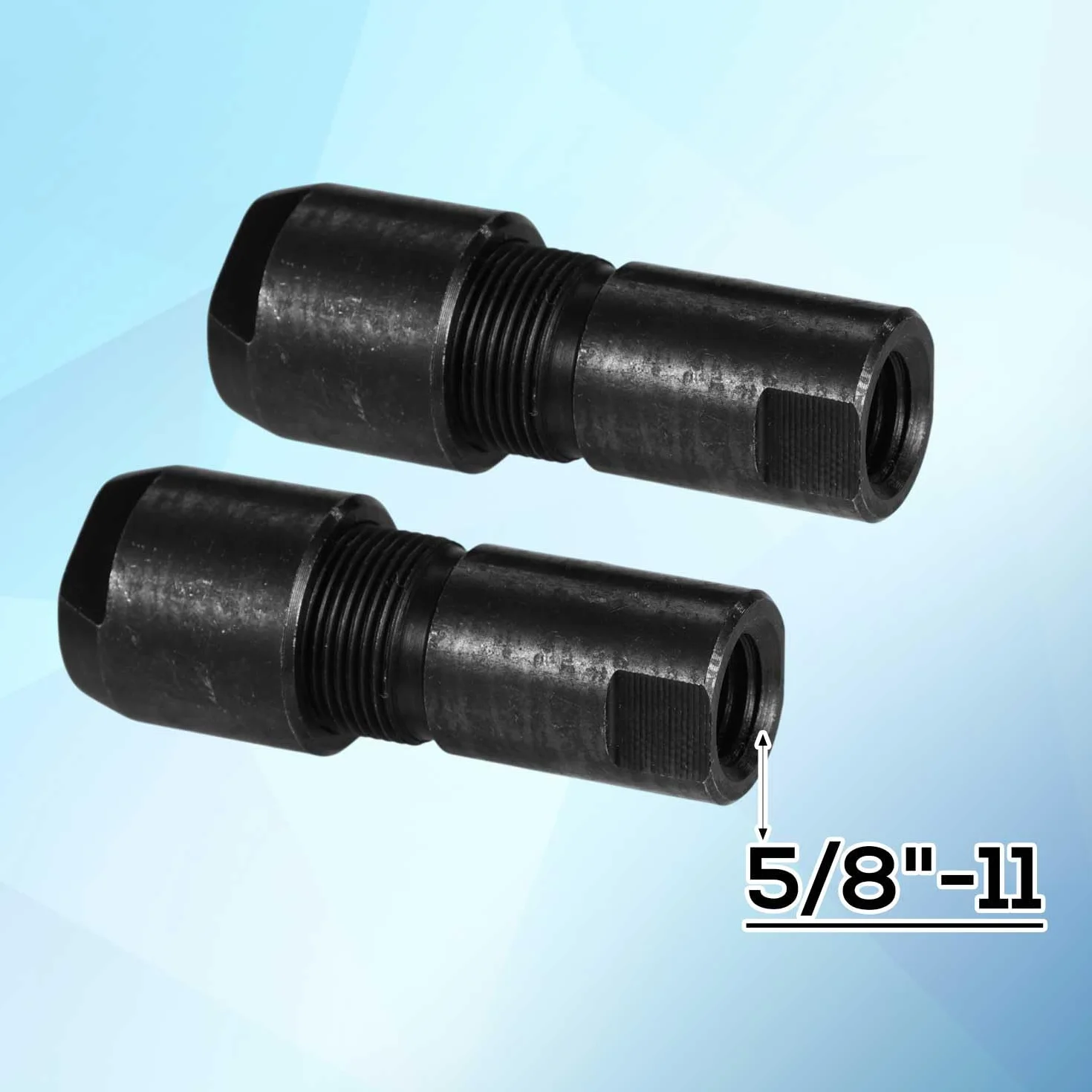 Set di Adattatori Smerigliatrice Angolare 3mm e 6mm, Kit Conversione Mandrino Dritto 5/8-11 per Rettifica Lucidatura Intaglio