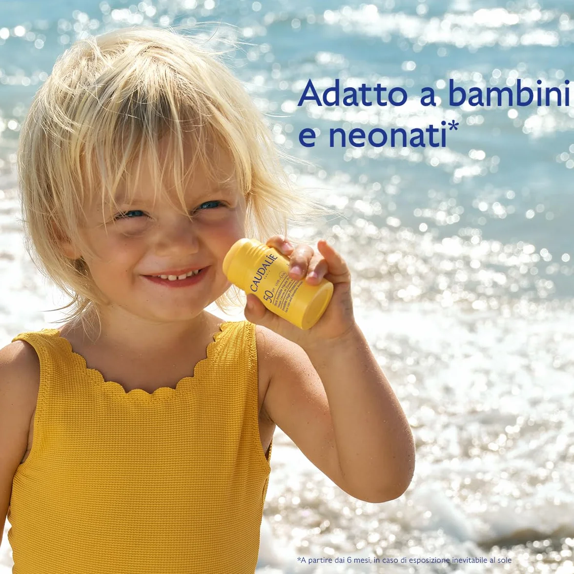 Caudalie Stick Invisibile ad Alta Protezione SPF50 – Olio di Vinaccioli, Filtri Solari Organici, Senza Profumo, Resistente all'Acqua, Adatto a Tutta la Famiglia, Vegano, PA++++