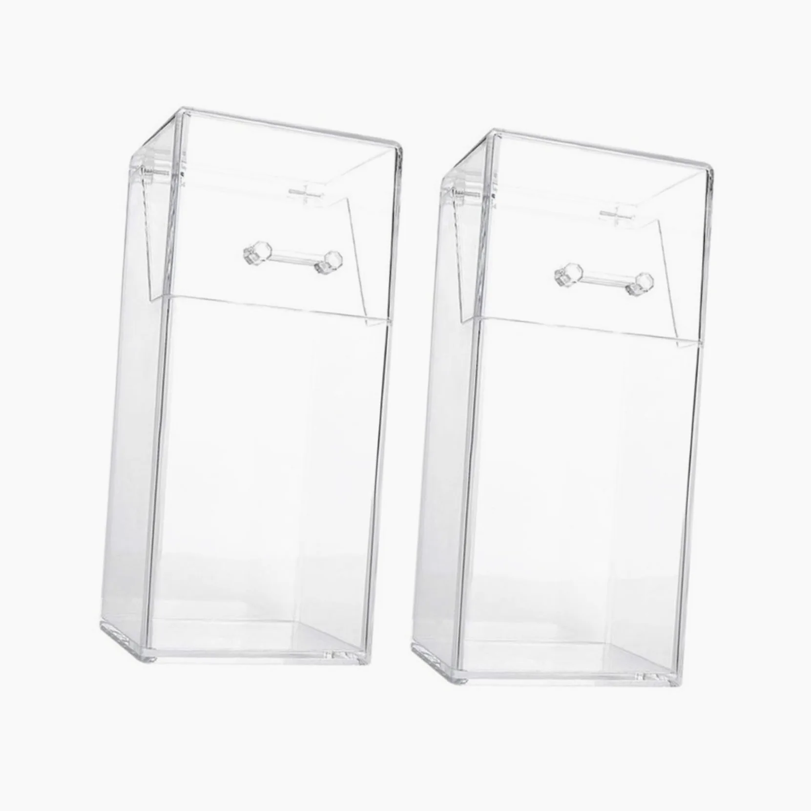 2 Pezzi Organizer in Acrilico Trasparente con Contenitori Pennelli e Cosmetici Resistenti Allacqua Capacità Ampia per Scrivania e Spazi Ordinati