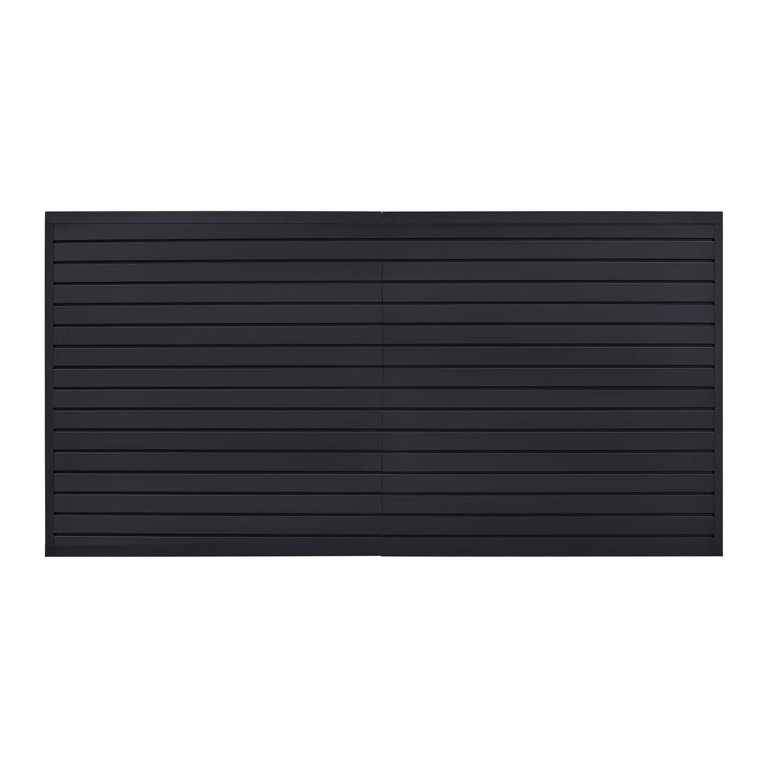 VEVOR Pannelli per Pareti a Doghe Modulari Regolabili, Nero 1225 x 2450 x 20 mm
