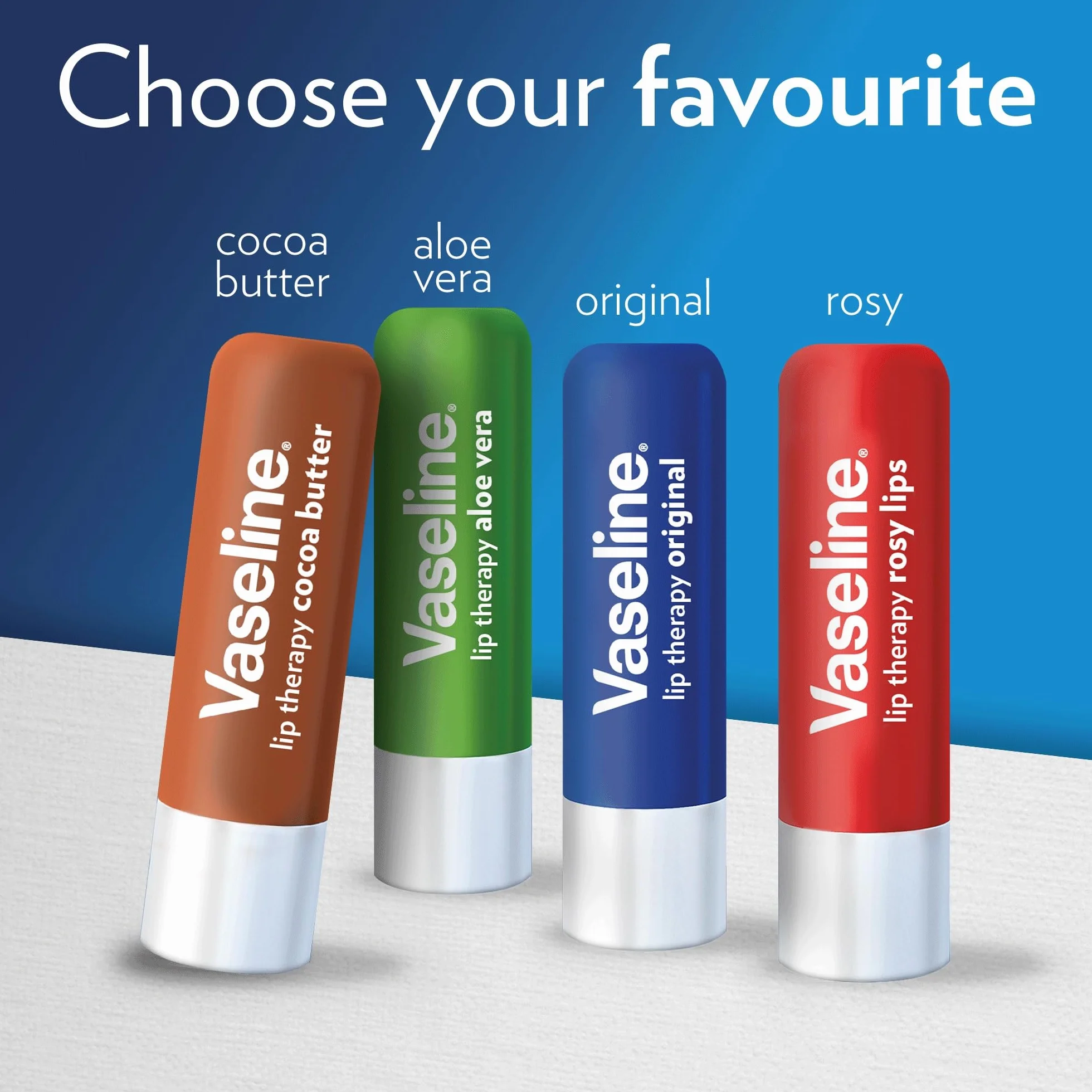 Vaseline Lip Therapy Orignal, Balsamo labbra nutriente, rossetto con vitamina E, Confezione Doppia (Original (2 Pezzo))