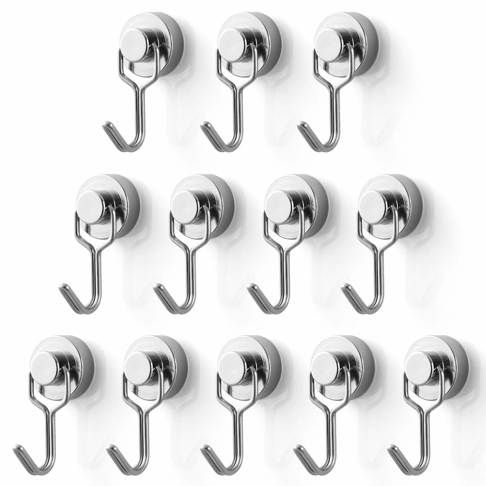 Ganci Magnetici Mini Neodimio 9KG 12 Pezzi per Frigorifero Cucina Ufficio