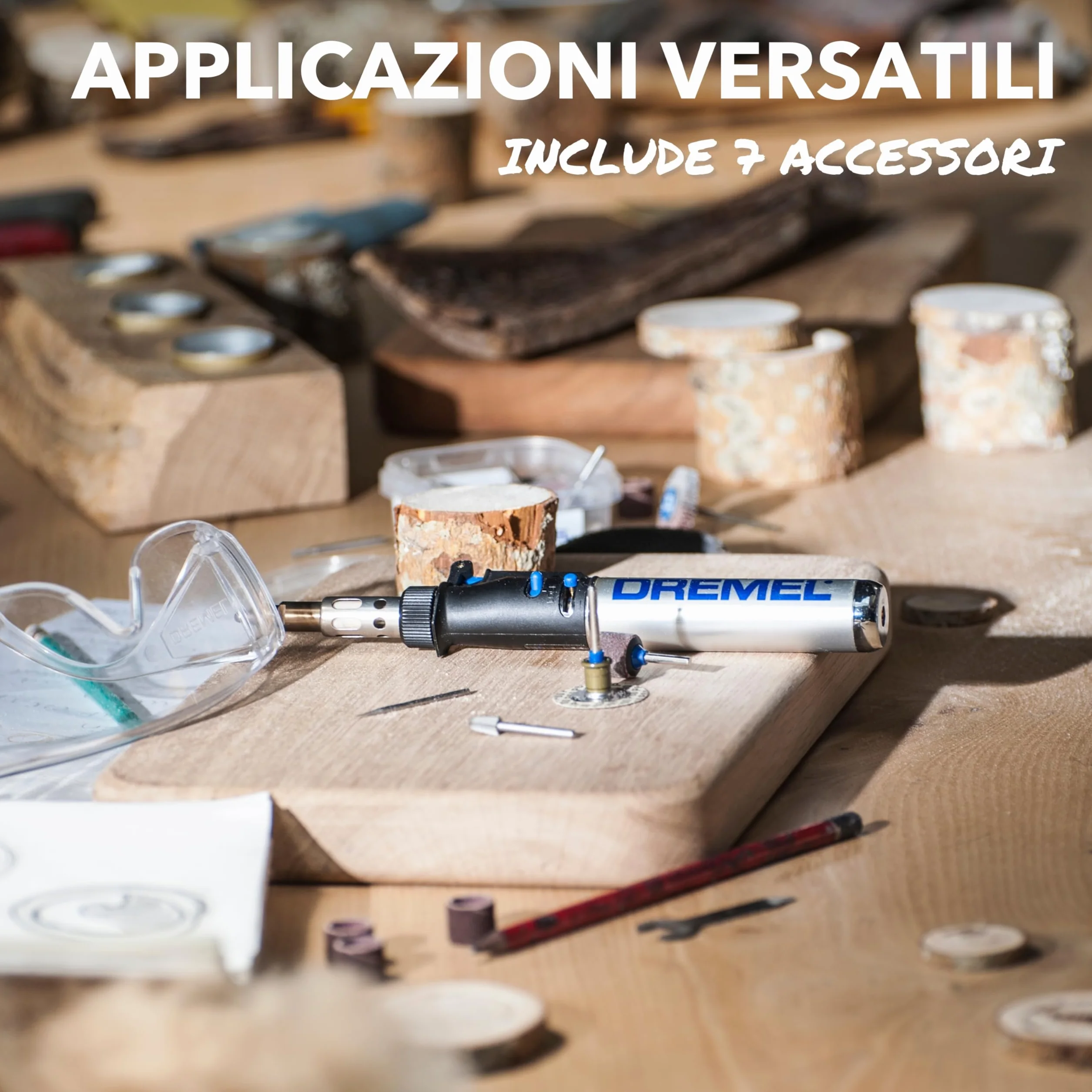 Dremel Versatip 2000 Kit di Saldatura a Gas Butano con 7 Punte Intercambiabili