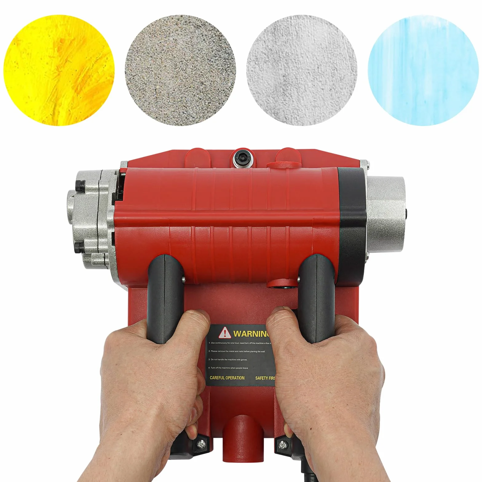 Pialla elettrica da parete 4580 W, smerigliatrice per cemento, profondità 1-4 mm