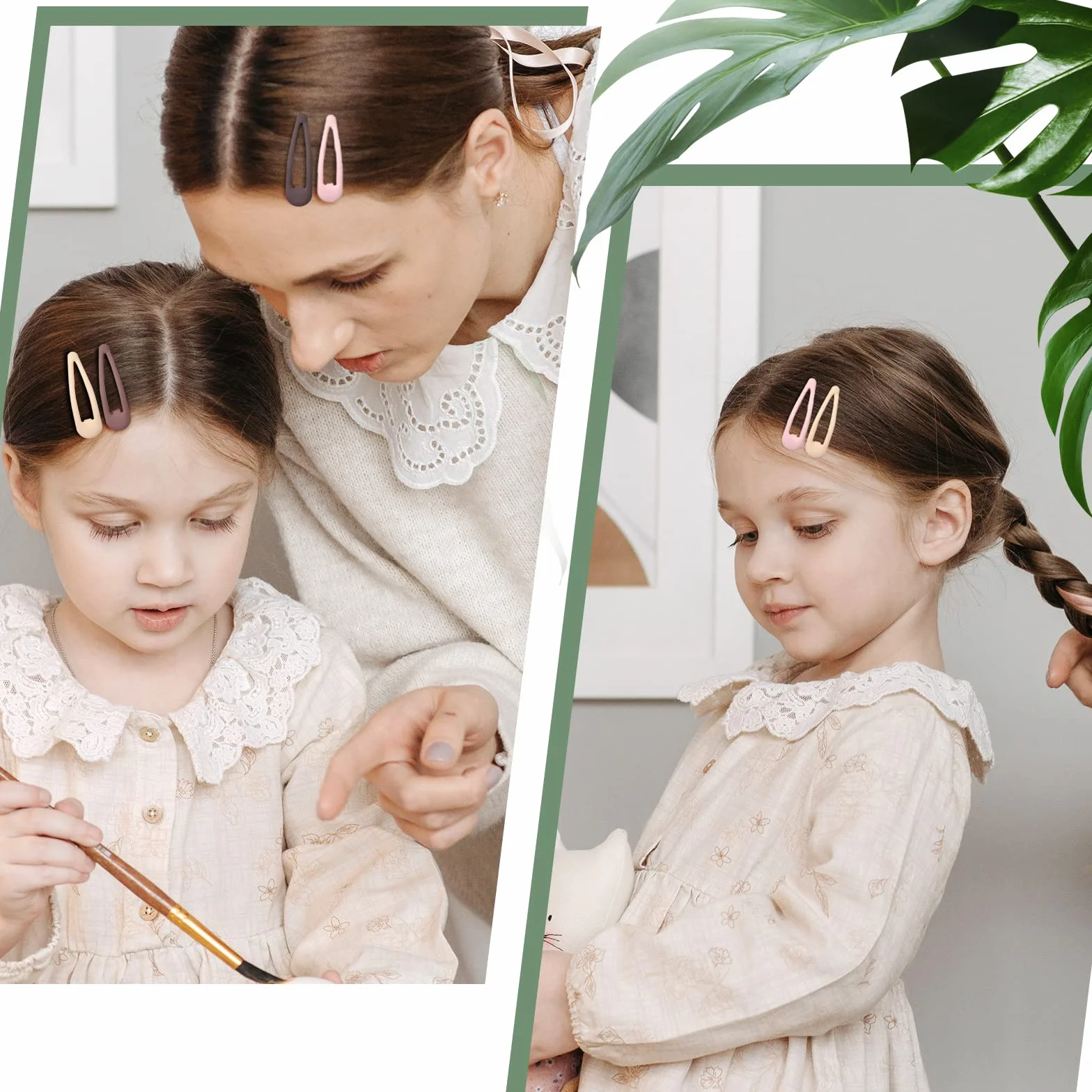 Fermagli Capelli Bambina 5 cm Metallo 30 Pezzi Colorati