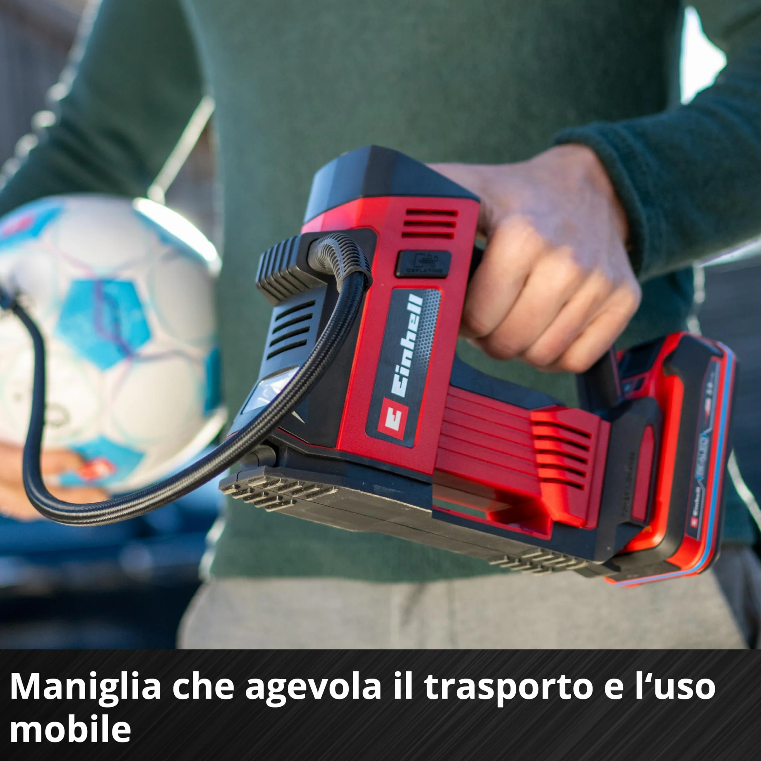 Einhell CE-CC 18/23 Li OF-Solo Power X-Change Compressore per auto a batteria 18 V 11 bar